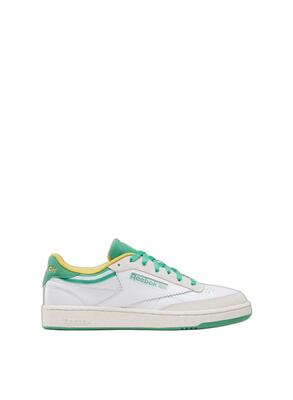 Sneakers - sport - unisex - club c 85 - leren colorblock, groen