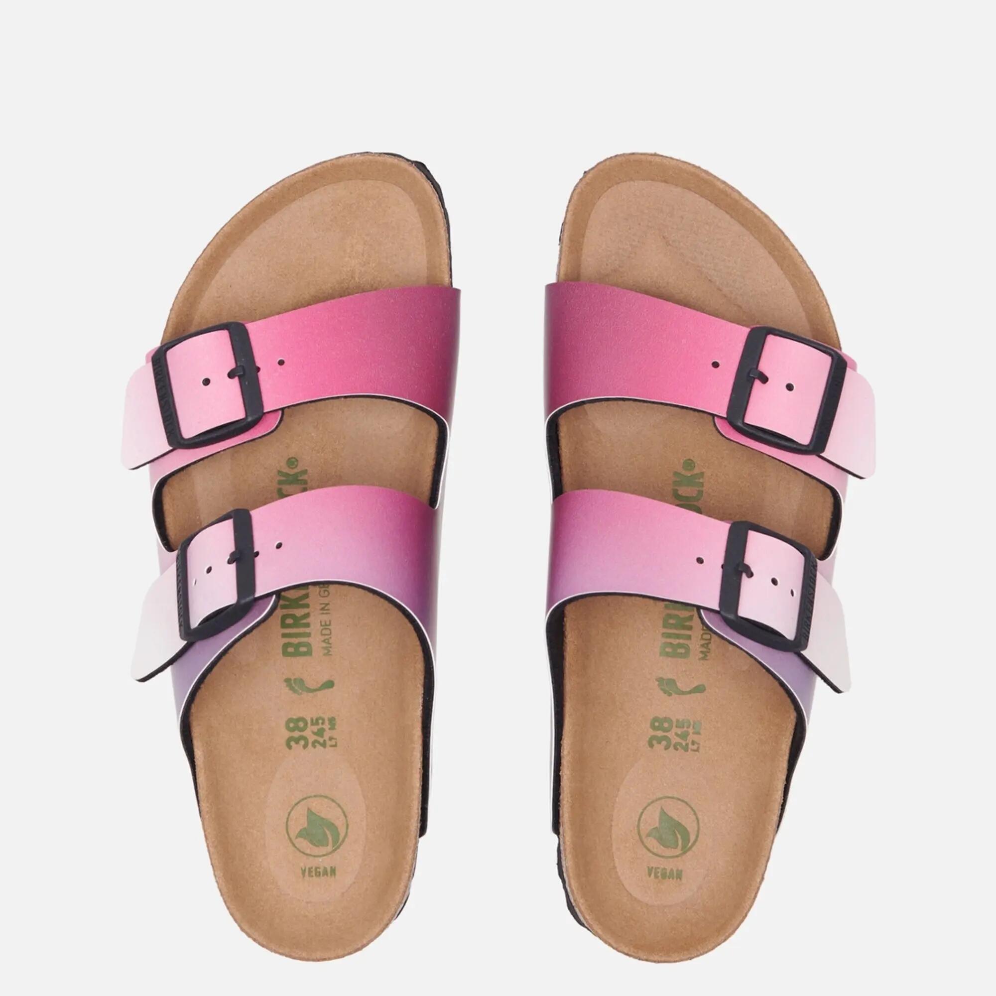 Pantoletten Birkenstock Arizona Ombre Veg, Birko Flor Dame 4/5