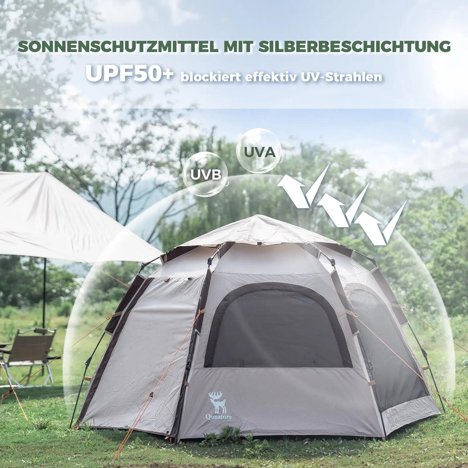 Tente de camping Qunature 2 personnes pop-up dôme étanche 4/11