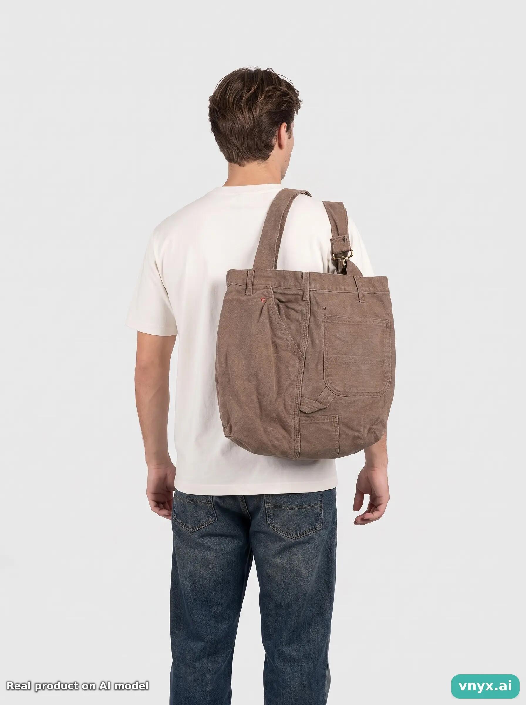Second Life - Vintage Carhartt Rich Brown Bag Men One Size 3/3