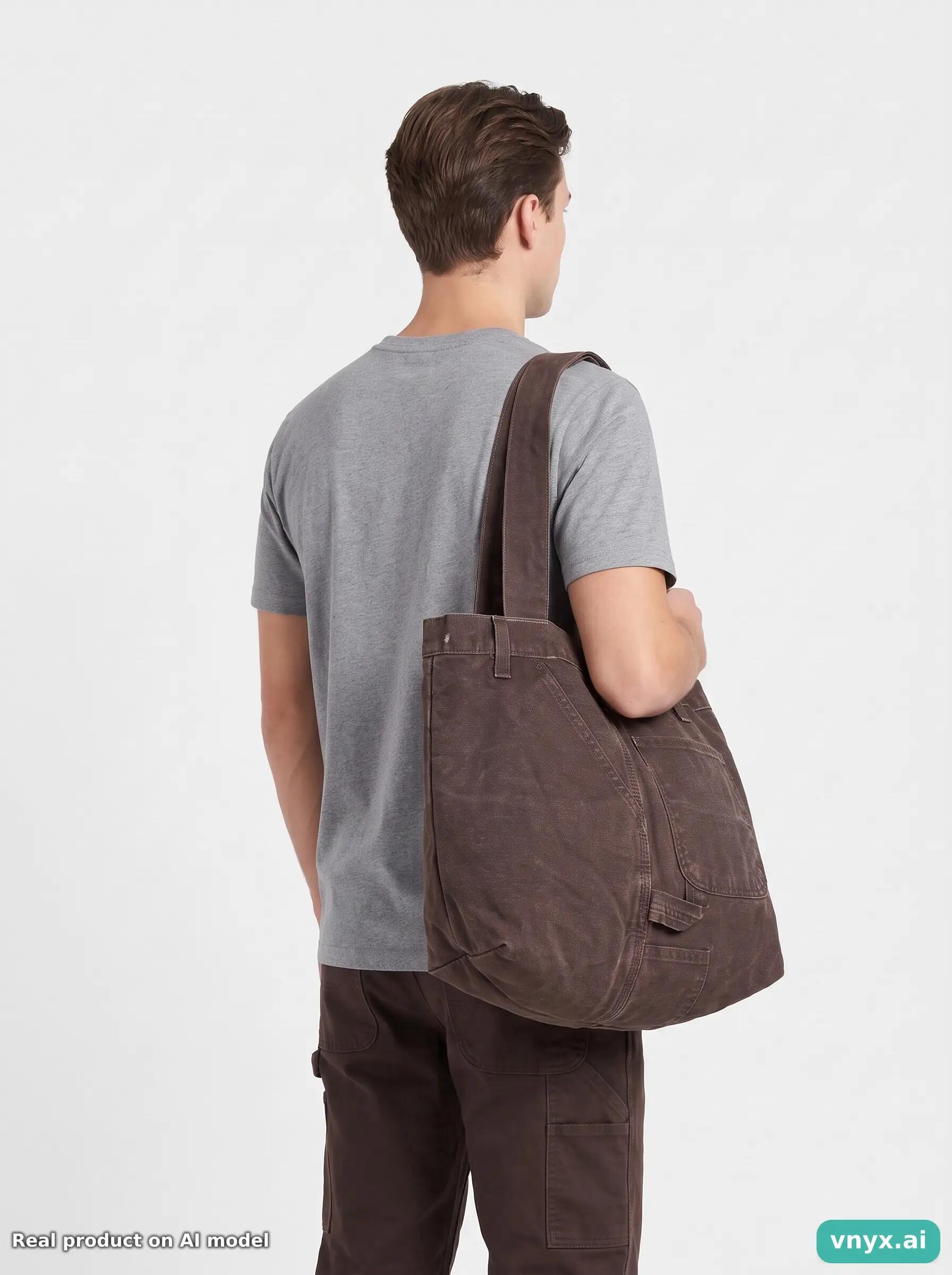 Second Life - Vintage Carhartt Brown Bags men One Size 3/3