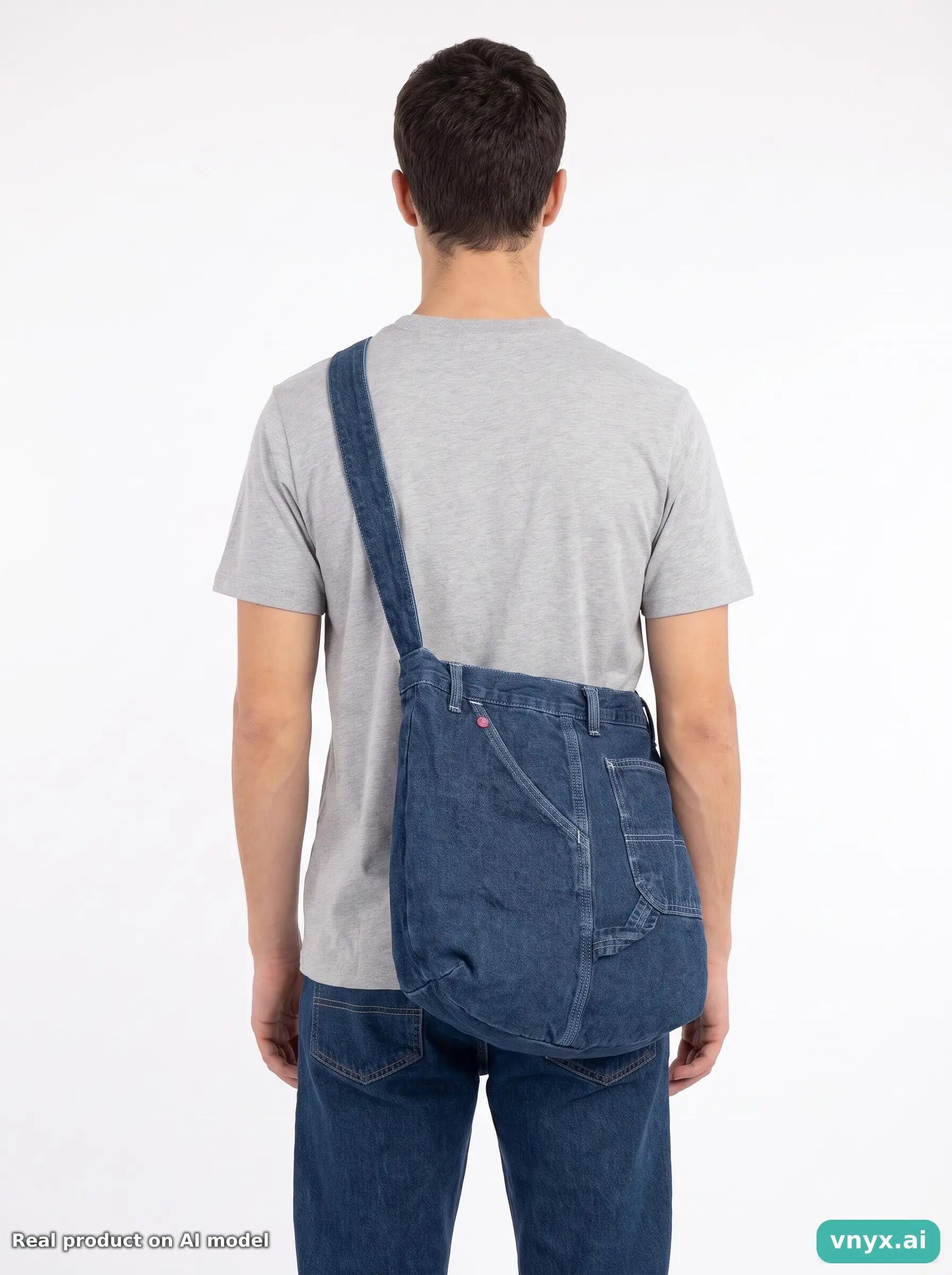 Second Life - Vintage Carhartt Navy Bag Men One Size 3/3