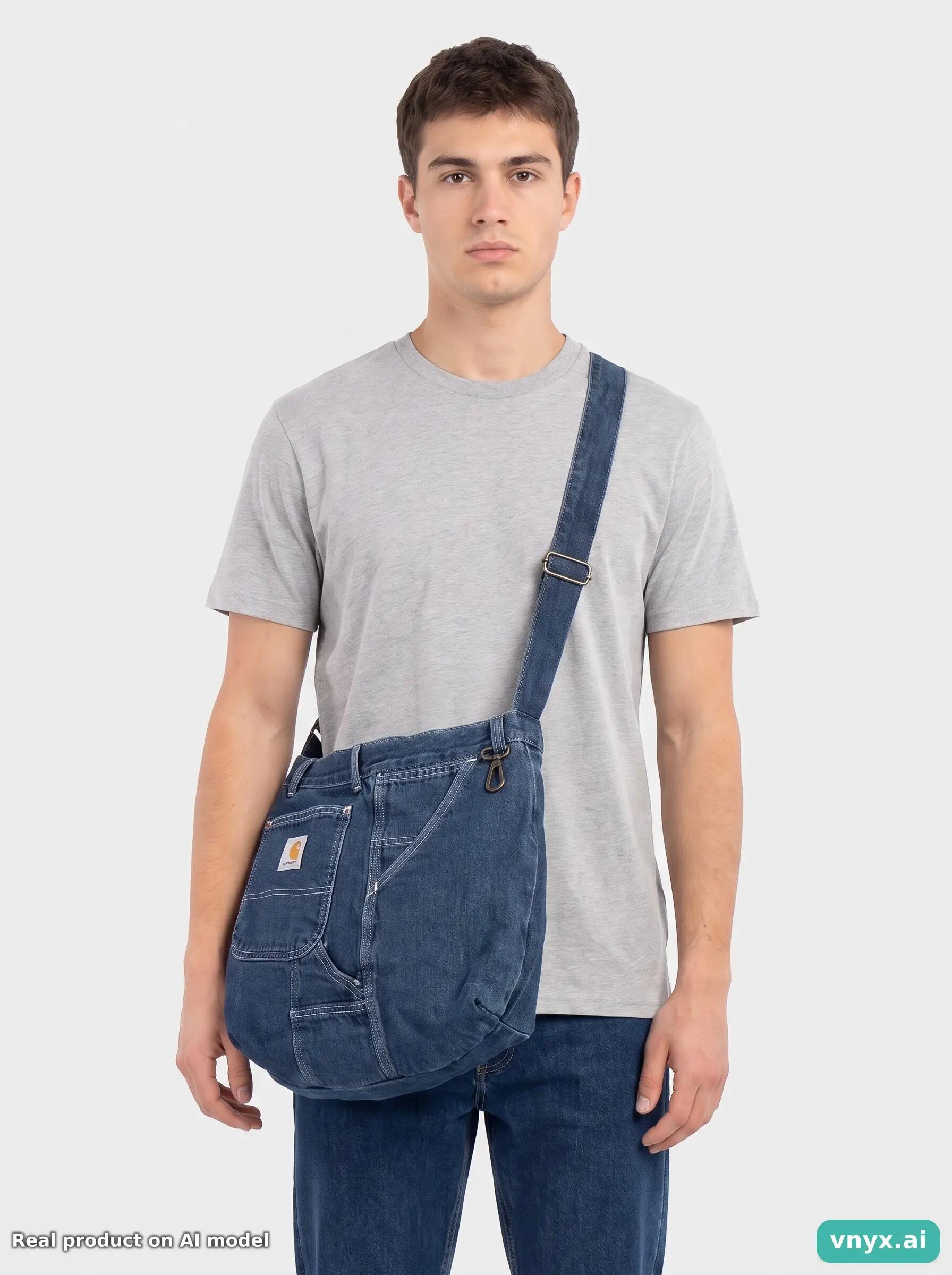 Second Life - Vintage Carhartt Navy Bag Men One Size 2/3