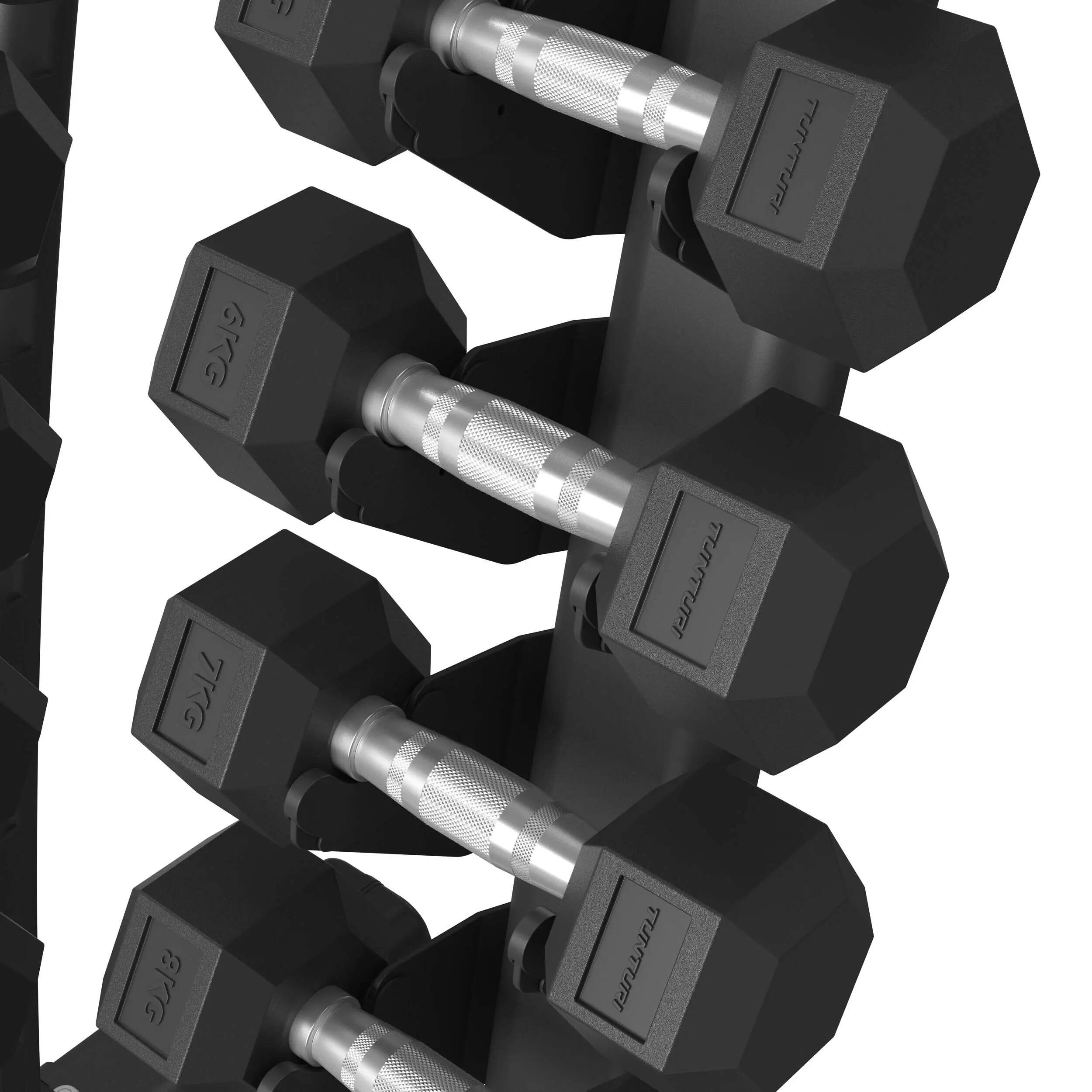 Platinum Vertikaler Kurzhantelständer 300 kg Schwarz 4/7