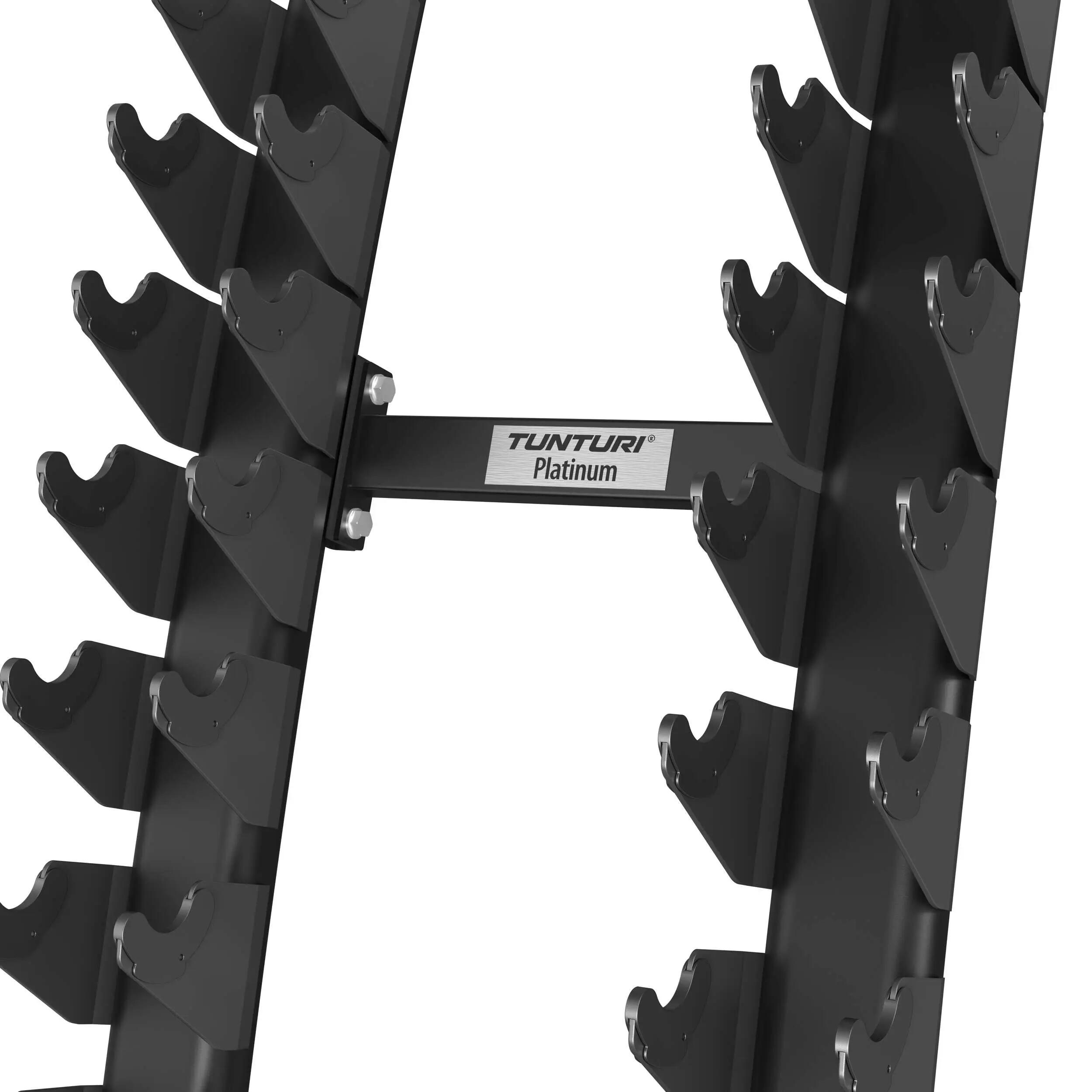 Platinum Vertikaler Kurzhantelständer 300 kg Schwarz 3/7