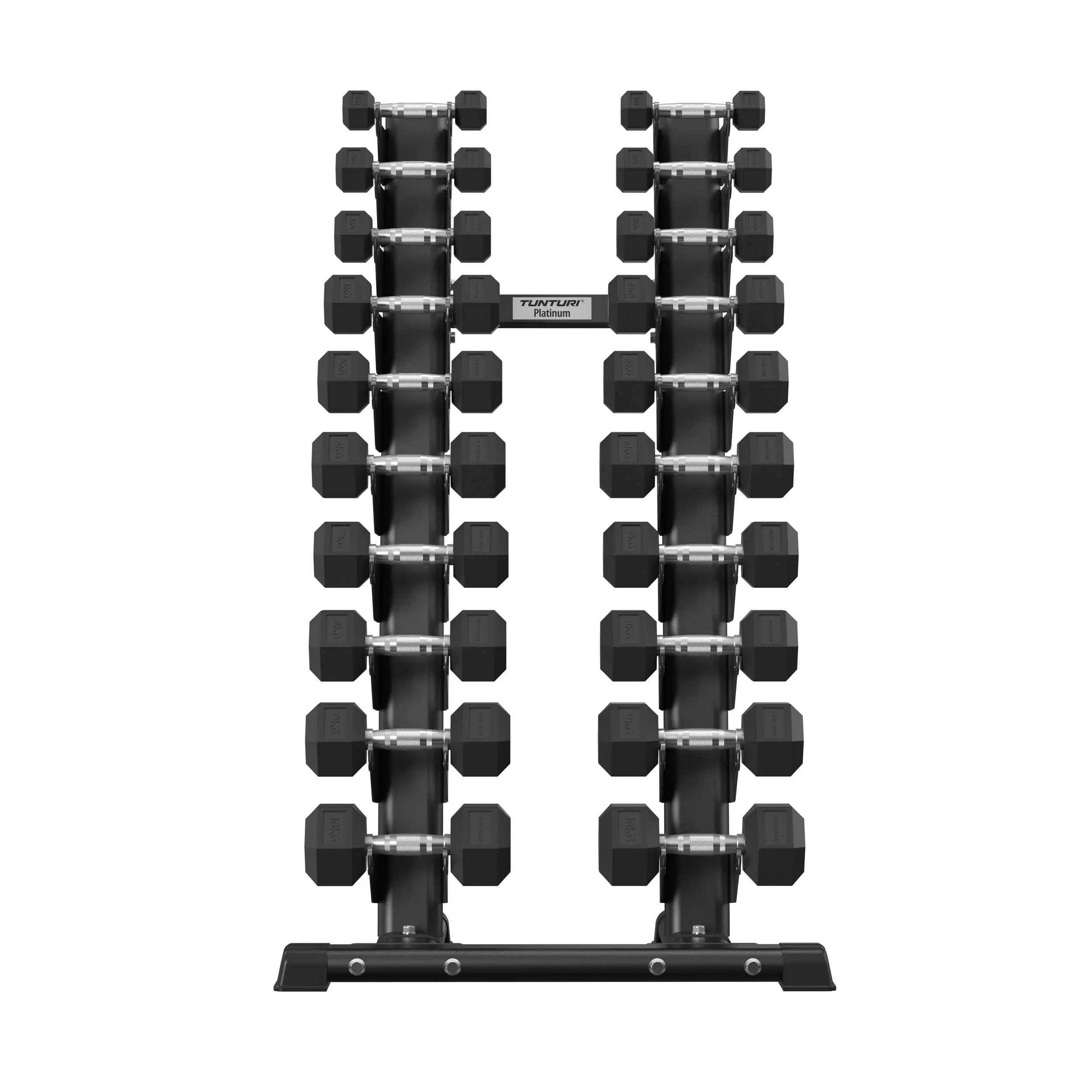Platinum Vertikaler Kurzhantelständer 300 kg Schwarz 2/7