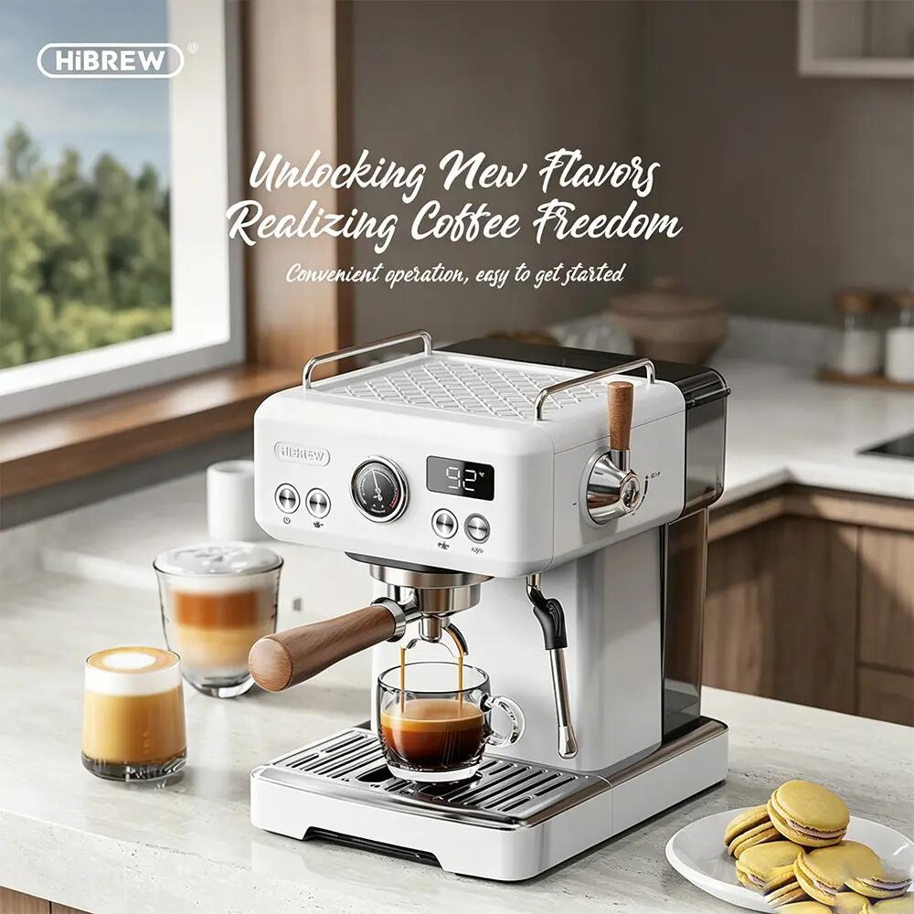 Hibrew H10 Plus poloautomatický espresso kávovar, 20 barov 9/11
