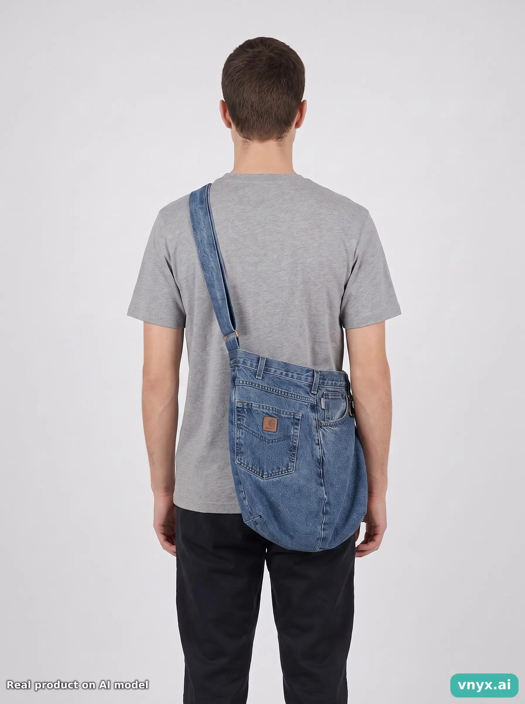 Second Life - Vintage Carhartt Navy Bag Men One Size 3/3