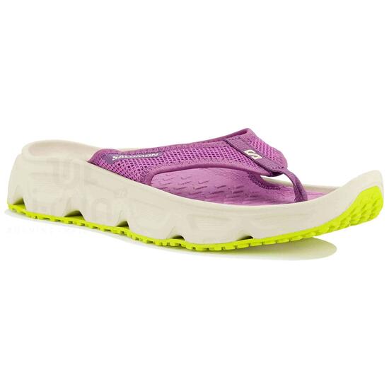 Tongs Salomon modèle Reelax Break 6.0 "Iris Orchid/Aspargus Green/Ac pour femmes
