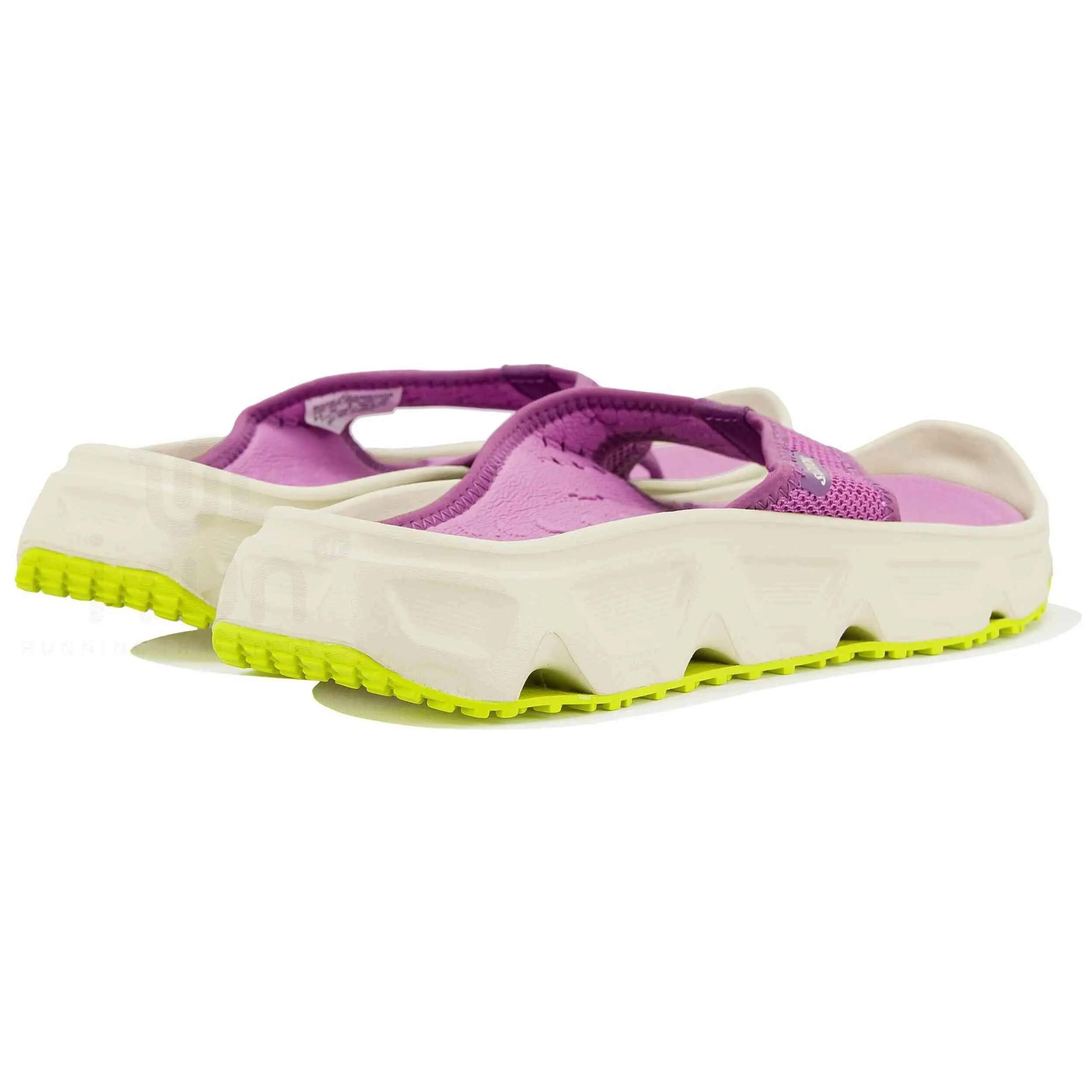 Tongs Salomon modèle Reelax Break 6.0 "Iris Orchid/Aspargus Green/Ac pour femmes 3/4