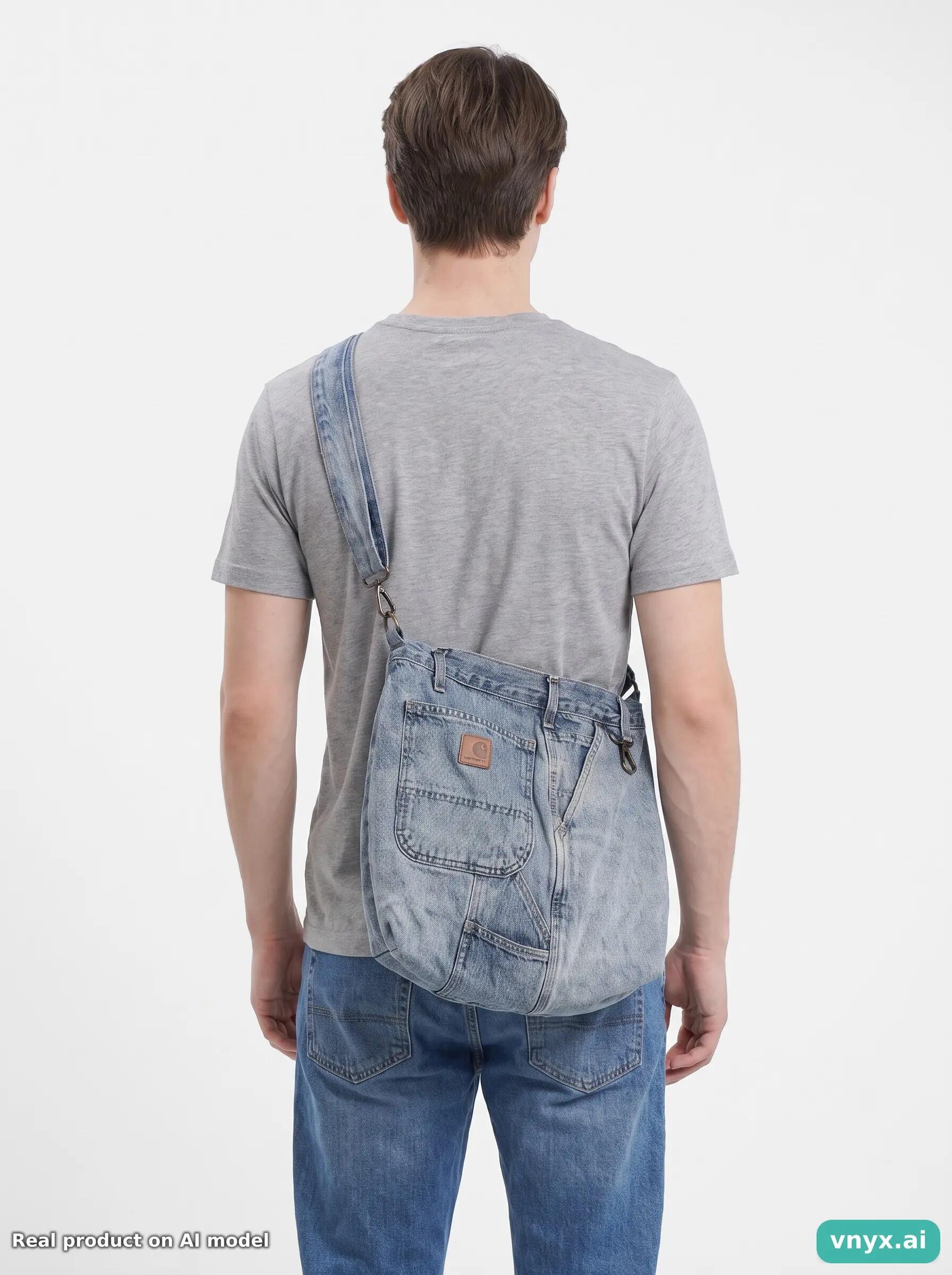Second Life - Vintage Carhartt Light Blue Bag Men One Size 3/3