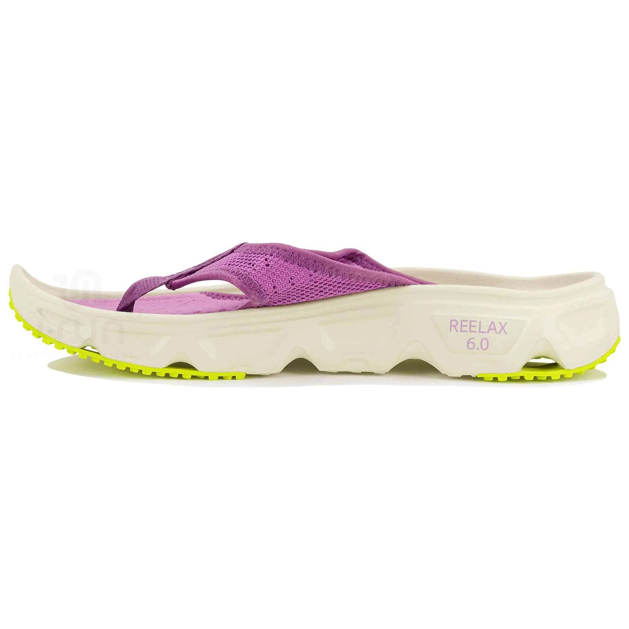 Tongs Salomon modèle Reelax Break 6.0 "Iris Orchid/Aspargus Green/Ac pour femmes 2/4