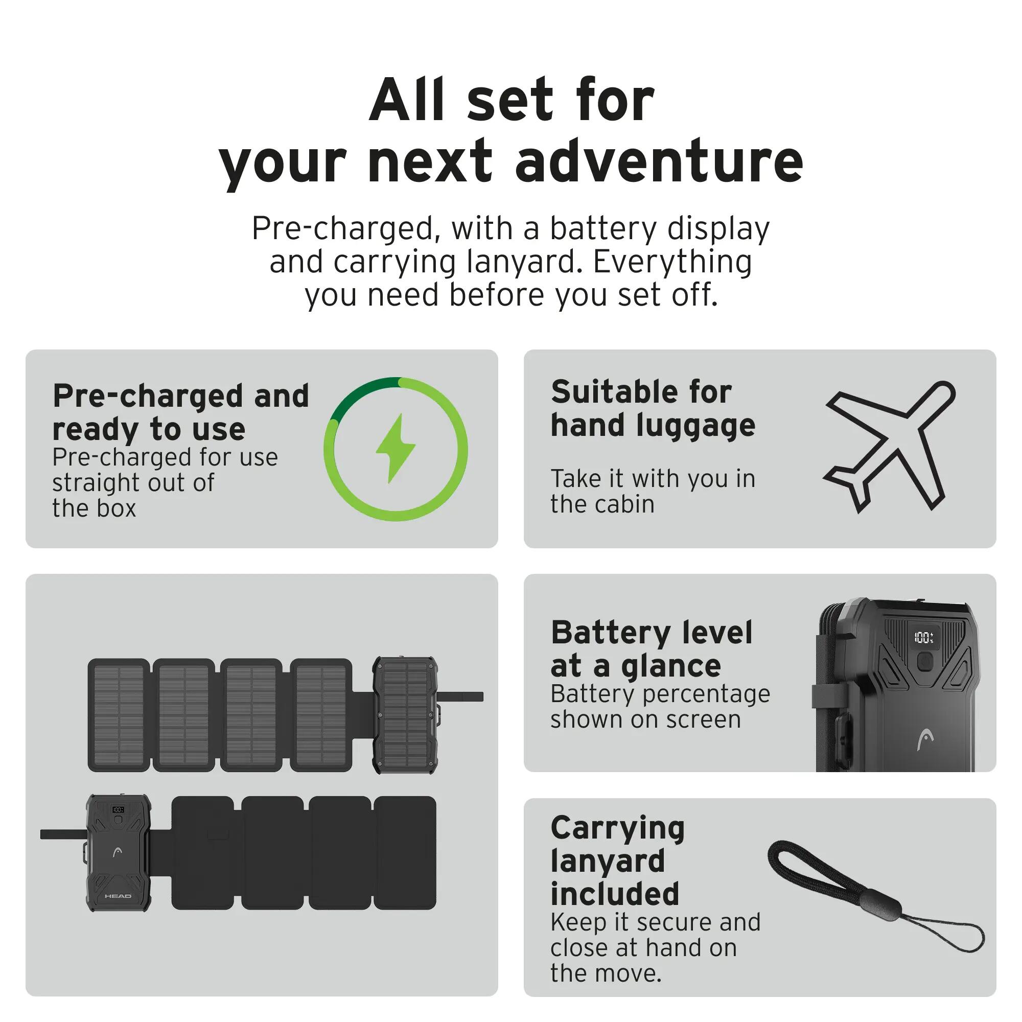 Trek 20.000 mAh Solar-Powerbank 8/10