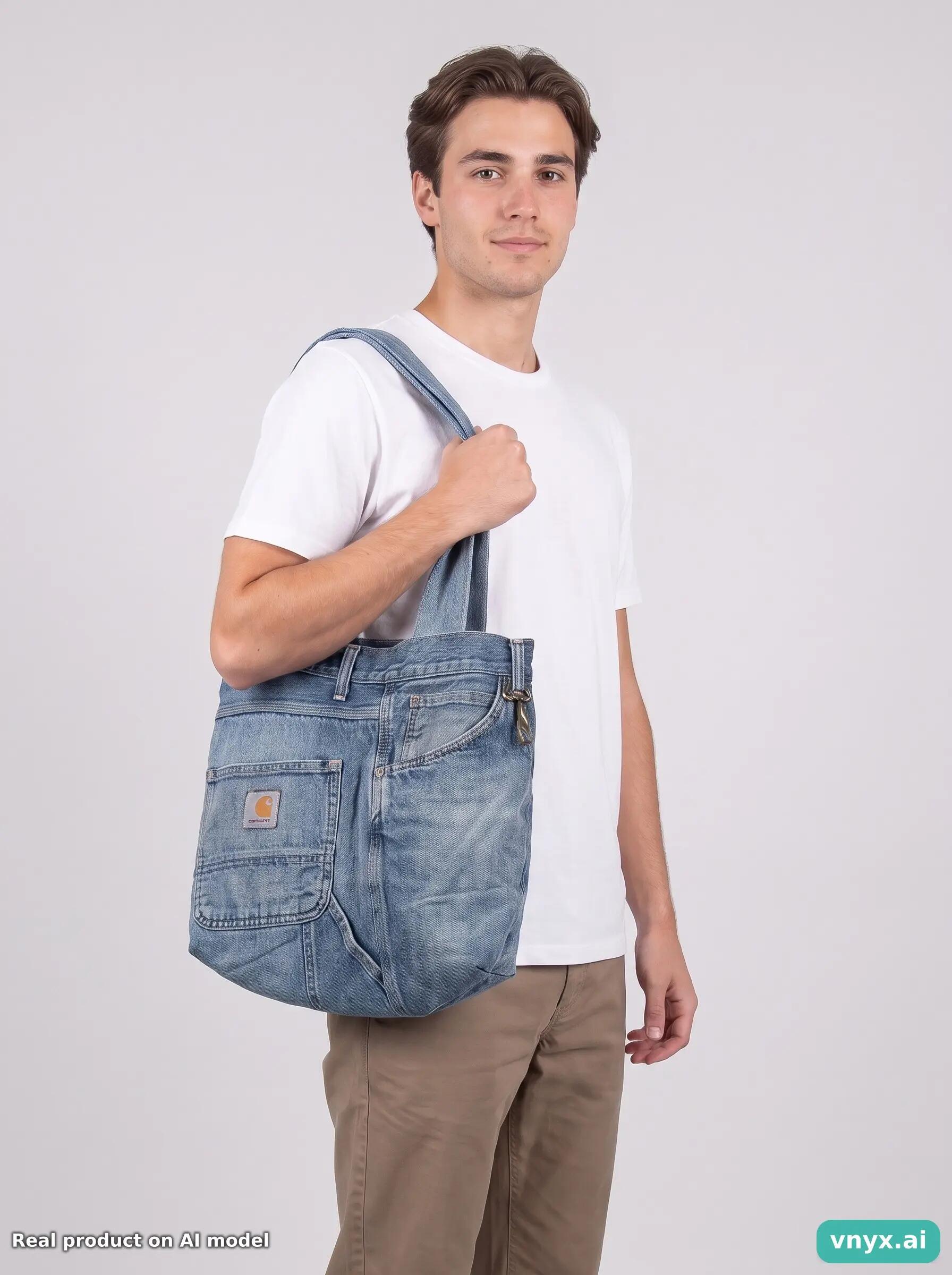 Second Life - Vintage Carhartt Denim Bag Men One Size 2/3