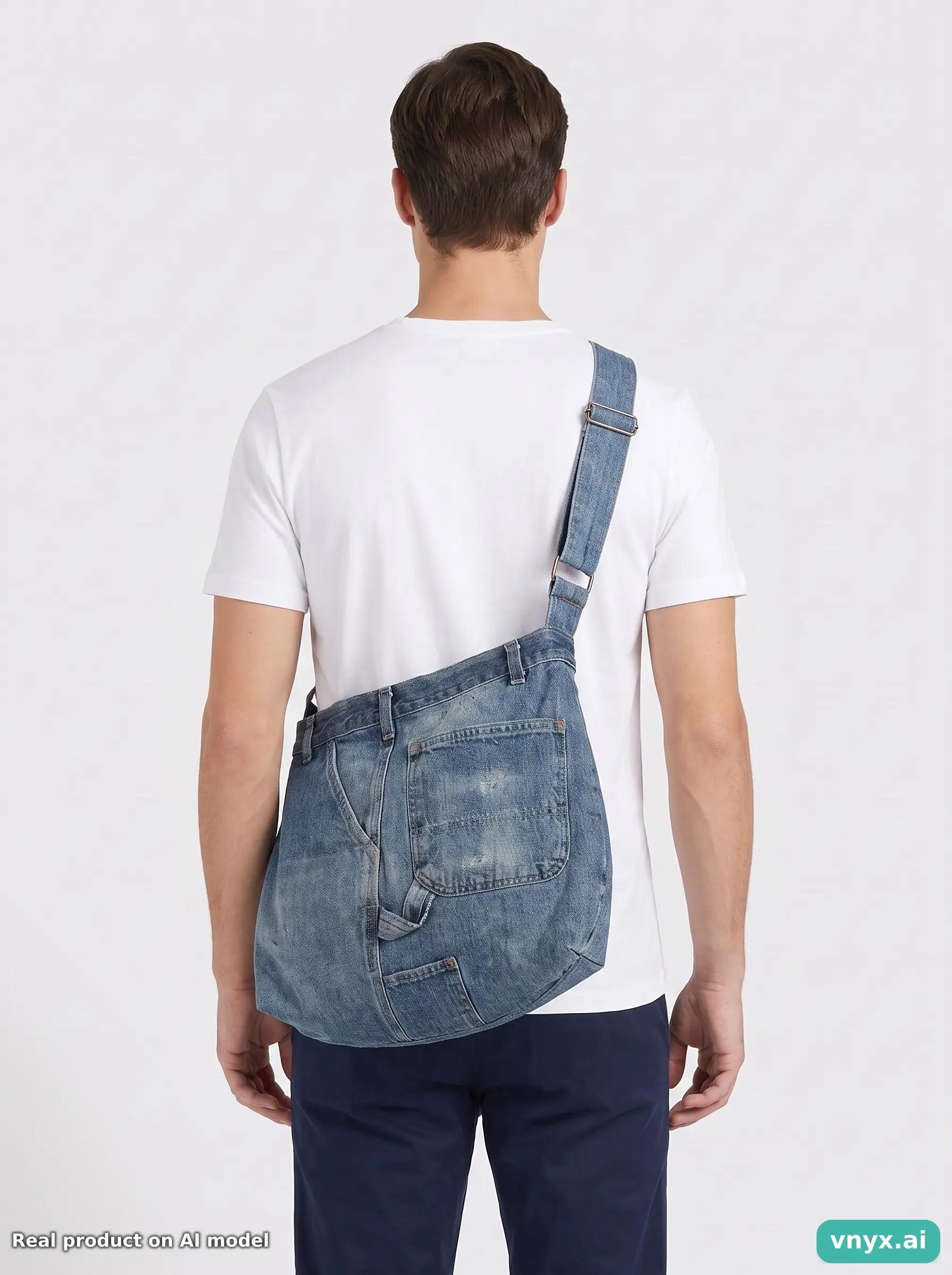 Second Life - Vintage Carhartt Denim Blue Bag Men One Size 3/3