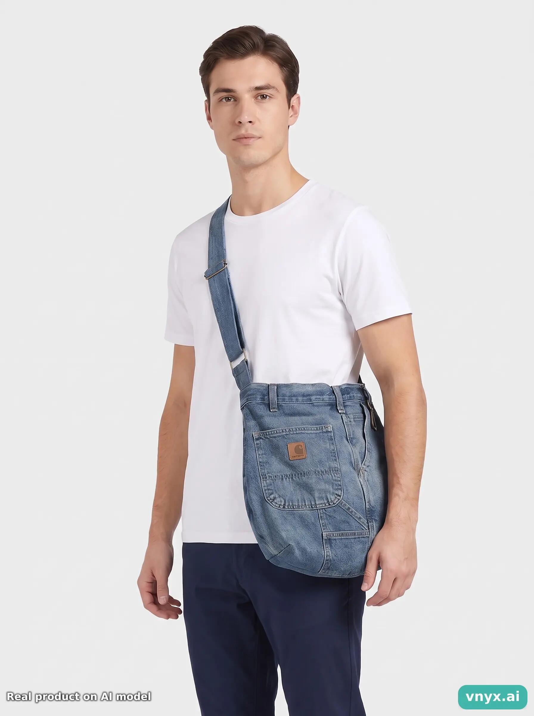 Second Life - Vintage Carhartt Denim Blue Bag Men One Size 2/3