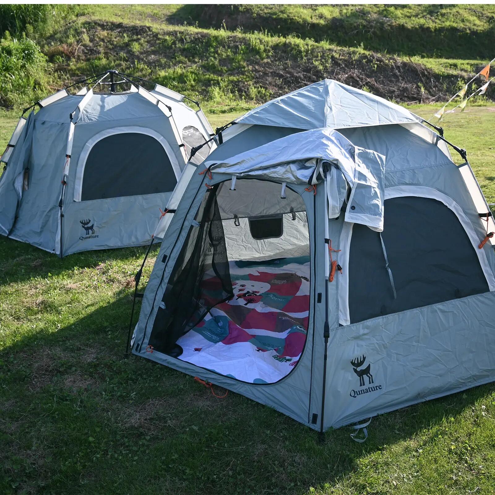 Tente de camping Qunature 2 personnes pop-up dôme étanche 9/11
