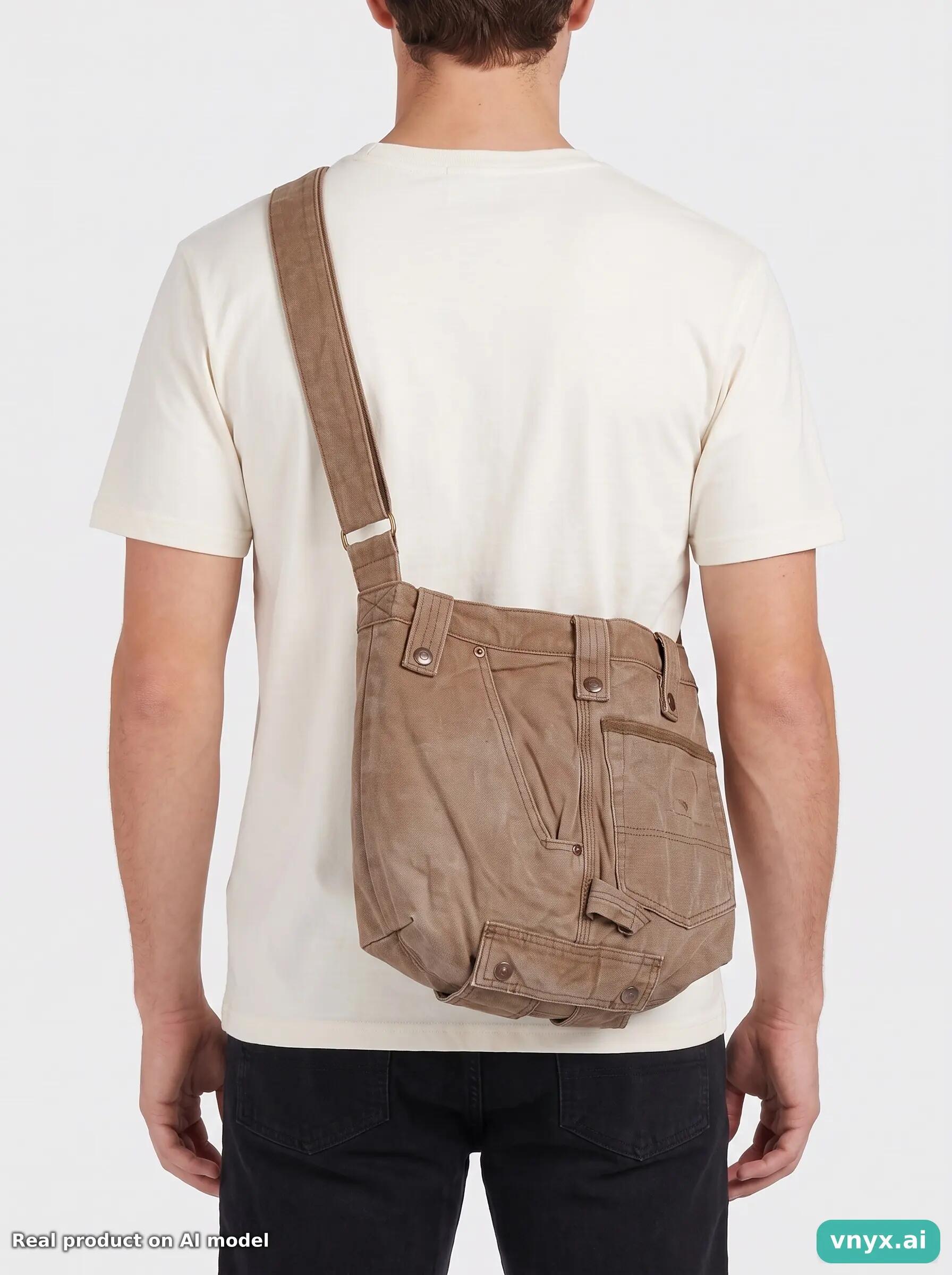 Second Life - Vintage Tan Bag Men One Size 3/3