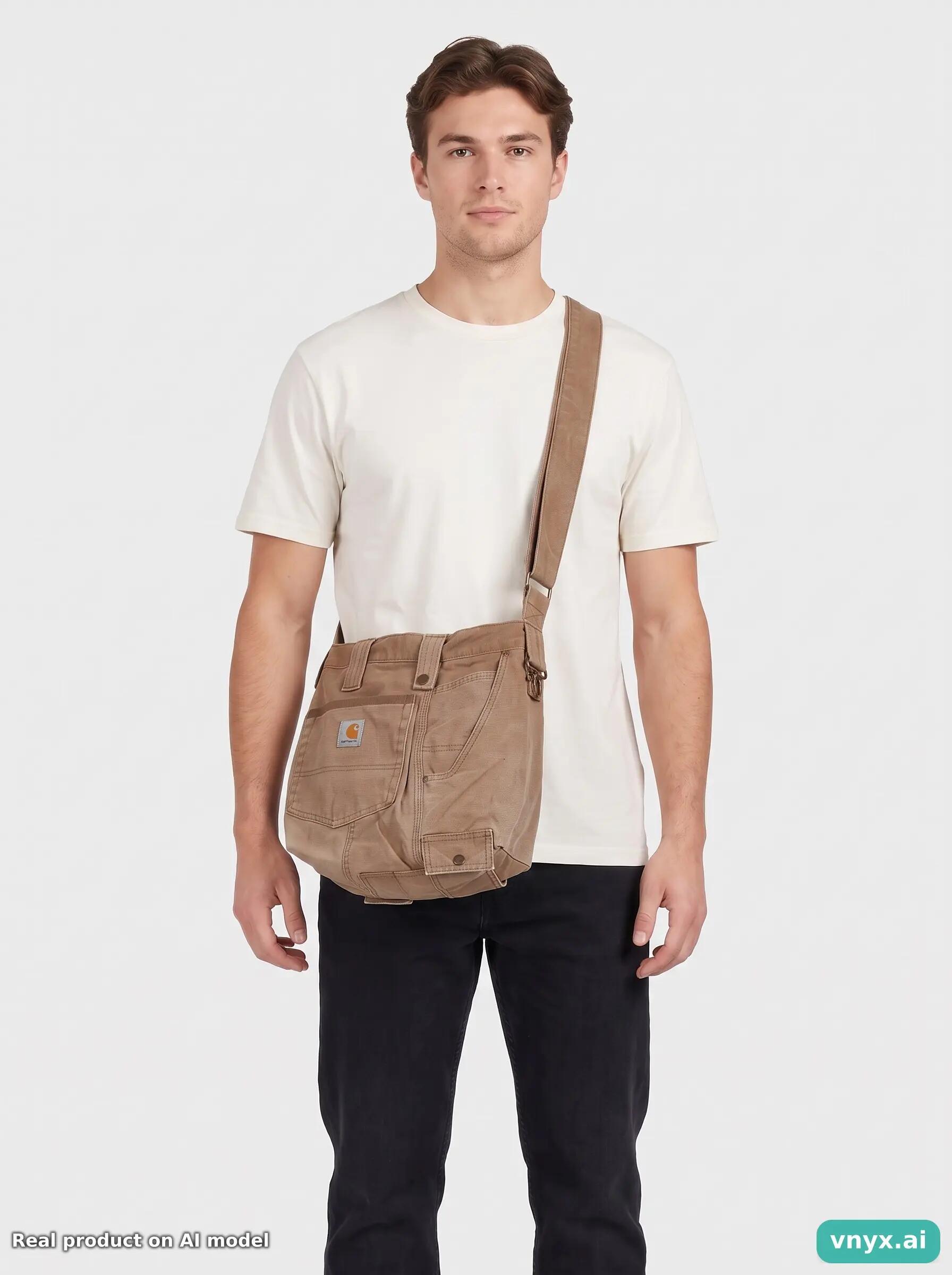 Second Life - Vintage Tan Bag Men One Size 2/3