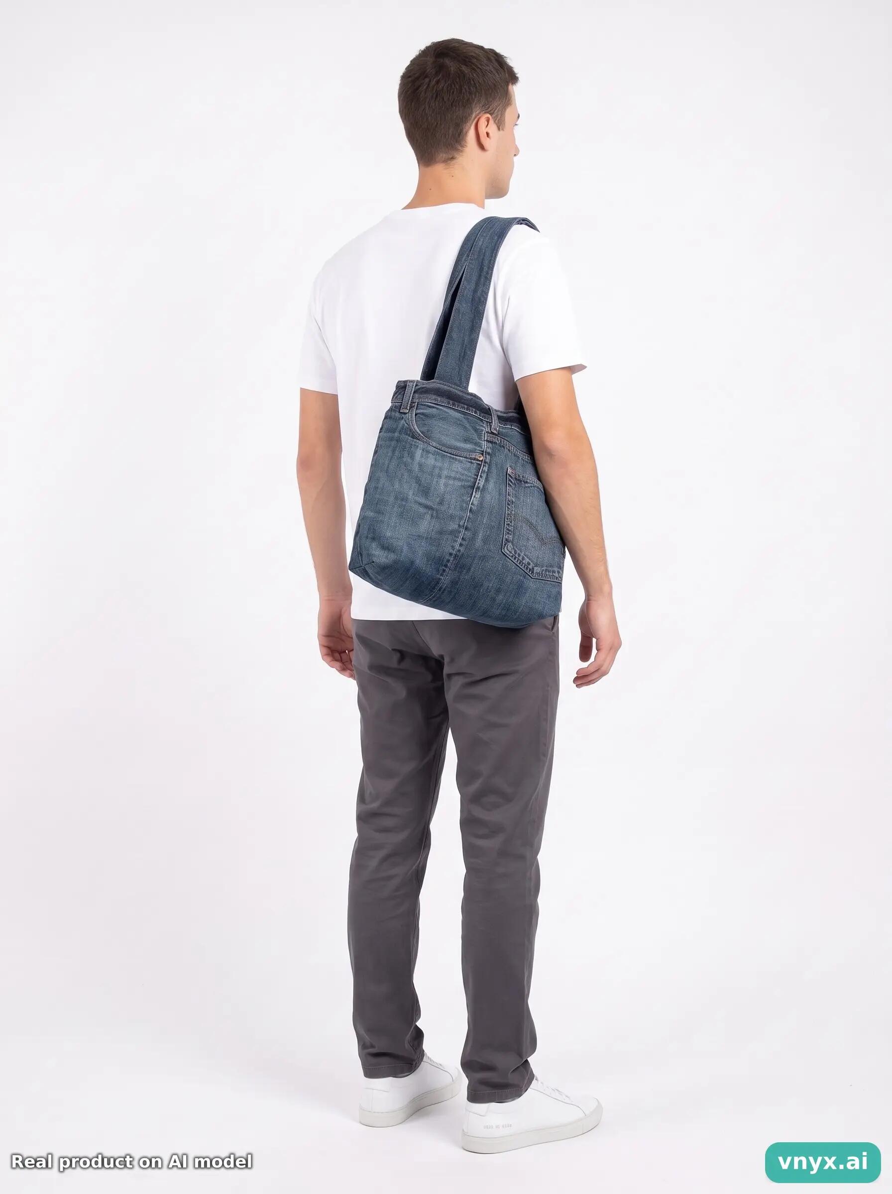 Second Life - Vintage Carhartt Navy Bag Men One Size 3/3