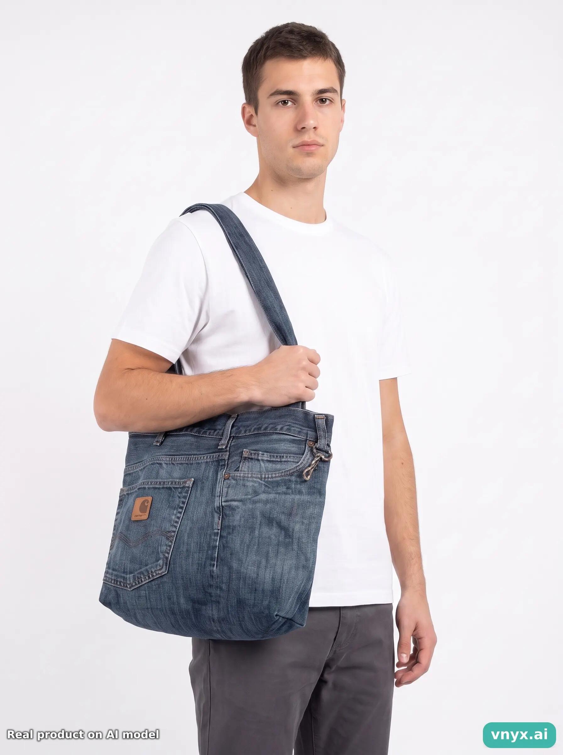 Second Life - Vintage Carhartt Navy Bag Men One Size 2/3