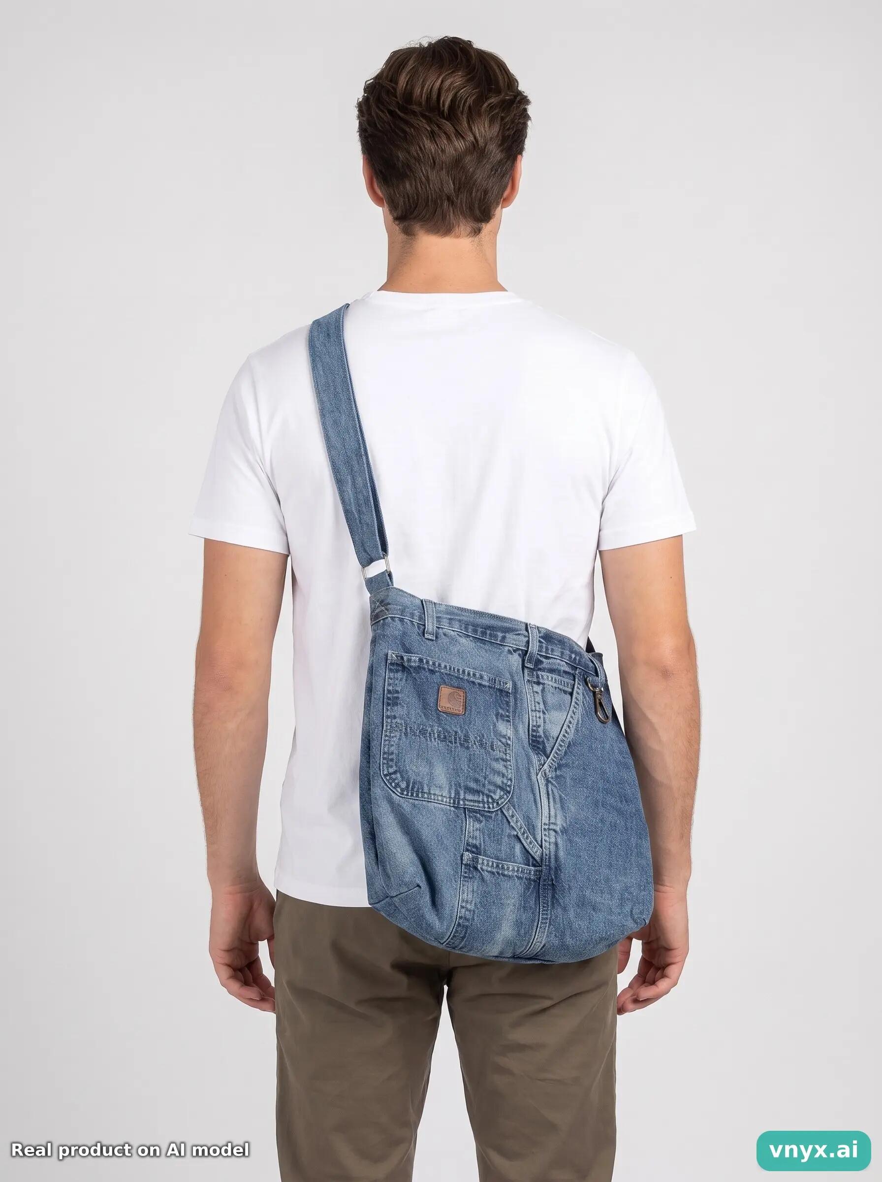 Second Life - Vintage Carhartt Navy Bag Men One Size 3/3