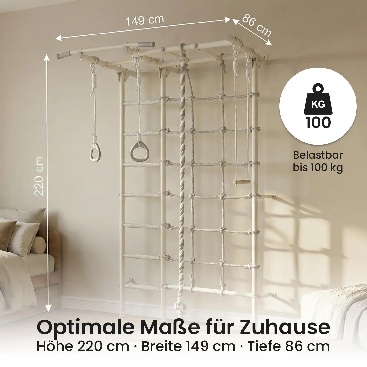Wandrek - turnen en klimmen - wandmontage - ClimbMaxx M4 5/7