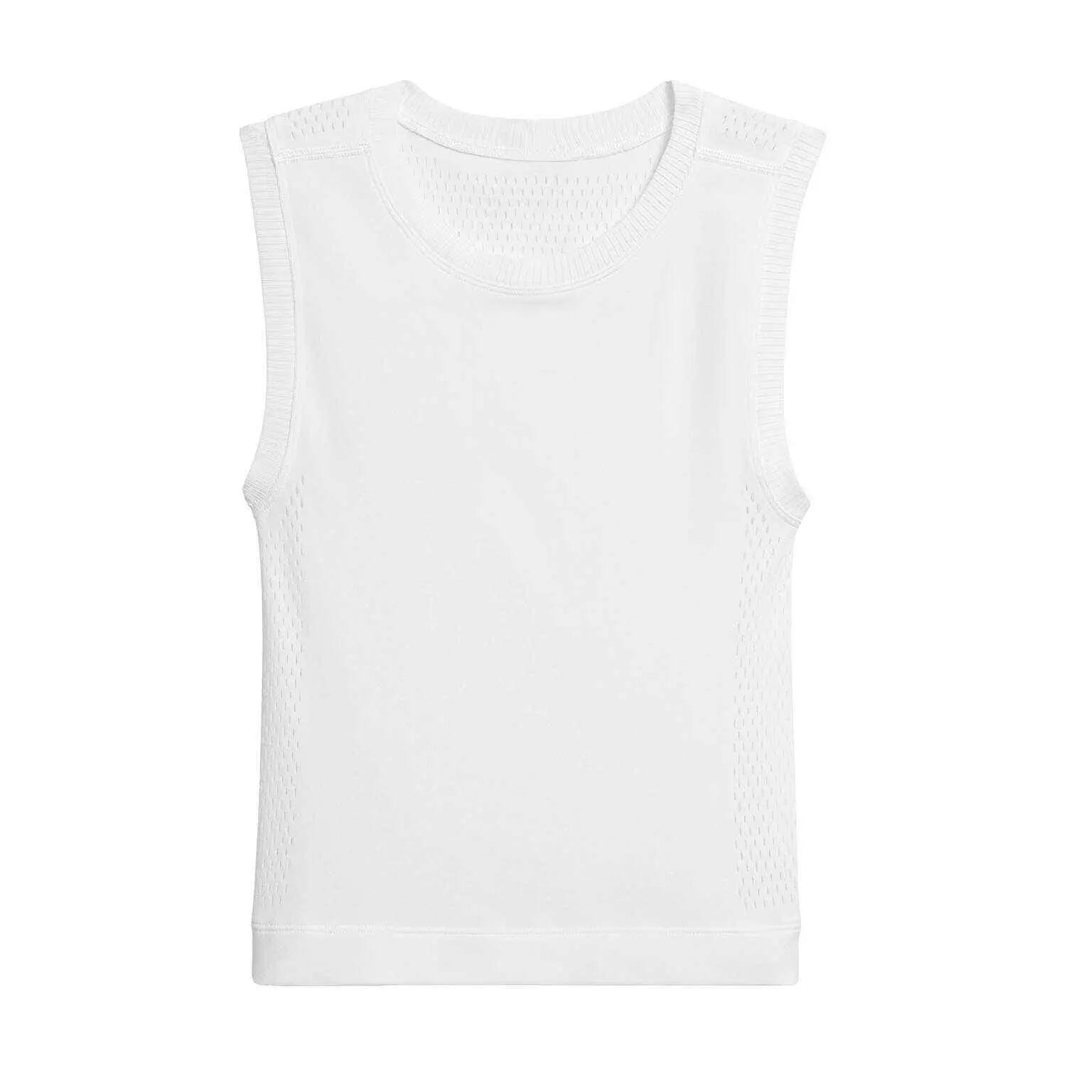 Tanktop - Sport - Dames - Naadloos, ademend, sneldrogend - Pro Seamless - Wit 3/4