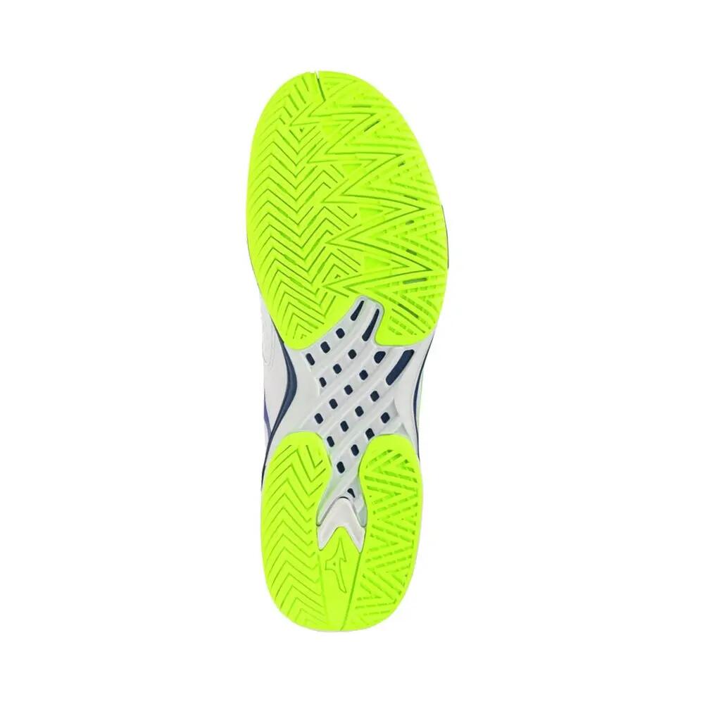 Mizuno Wave Exceed Tour 7 All Court White/blue/fluorescent Yellow 61ga2670 4/5