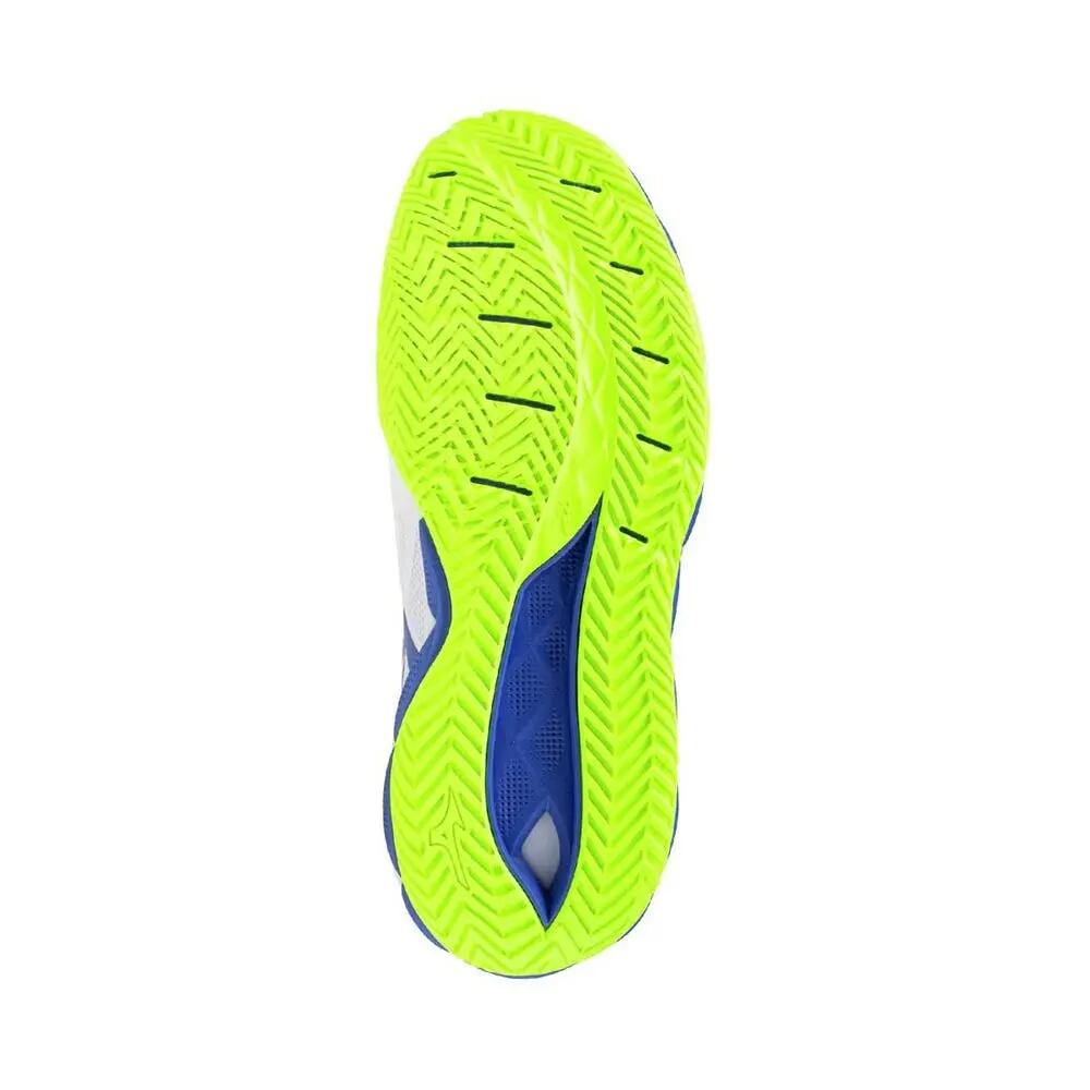 Mizuno Wave Enforce Tour 2 All Court Weiss/blau/fluorgelb 61ga2600 4/6