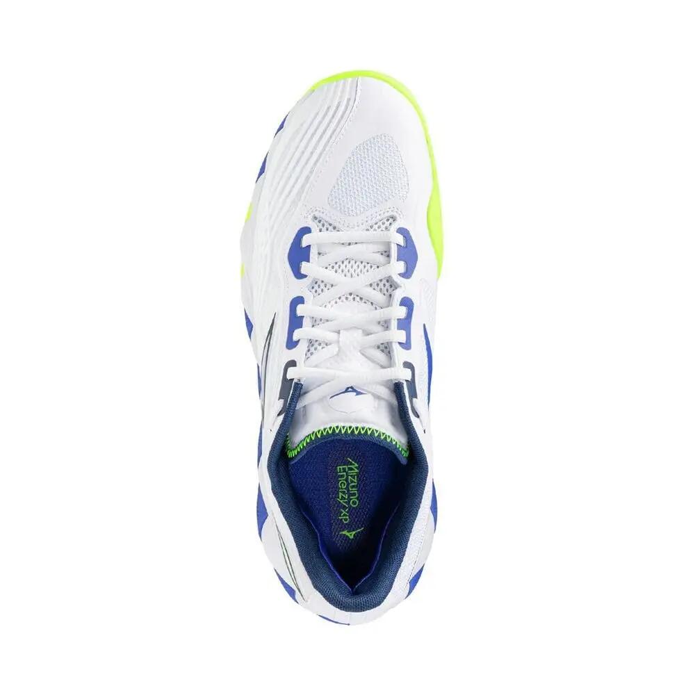 Mizuno Wave Enforce Tour 2 All Court Weiss/blau/fluorgelb 61ga2600 3/6