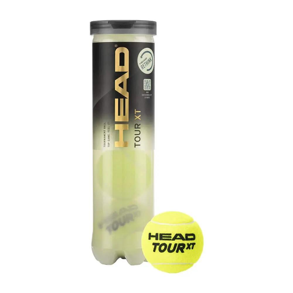 Tennisball 3x4B HEAD TOUR XT TOURNAMENT 3er Pack 12 Tennisbälle 3 Dosen pro Pack 1/9