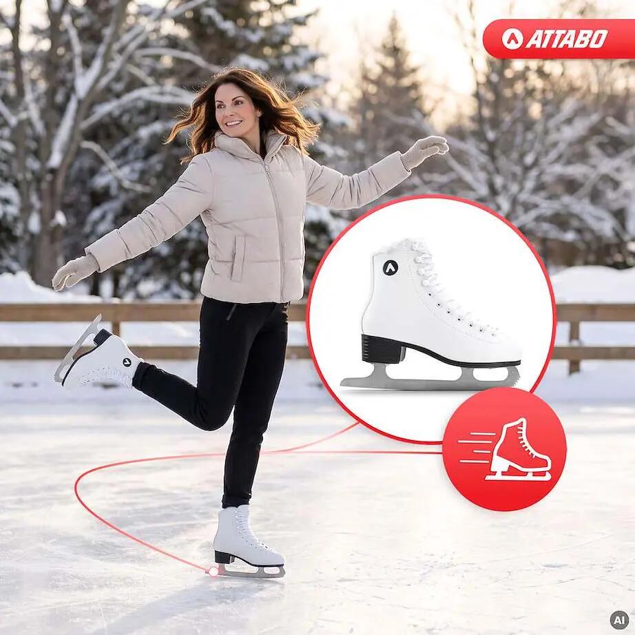 Patins de patinage artistique ATTABO FS blancs 5/8