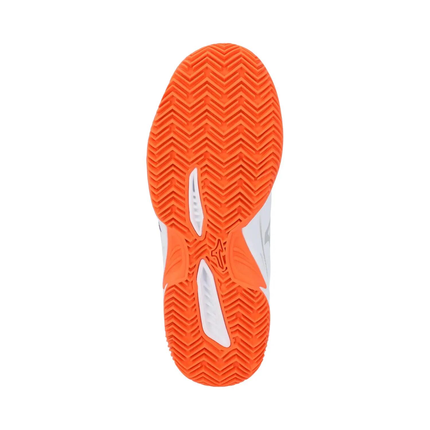 Mizuno Break Shot 5 Clay 61gc2526 Weiss/orange/flieder Damen 6/6