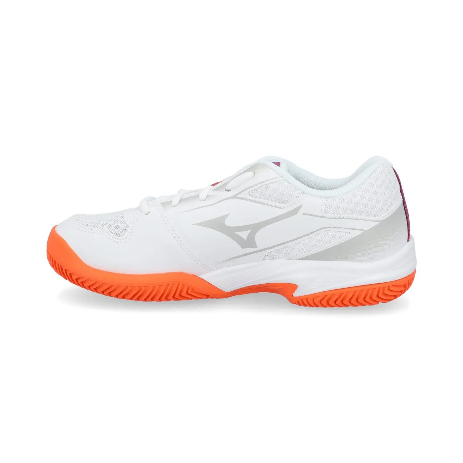 Mizuno Break Shot 5 Clay 61gc2526 Weiss/orange/flieder Damen 4/6