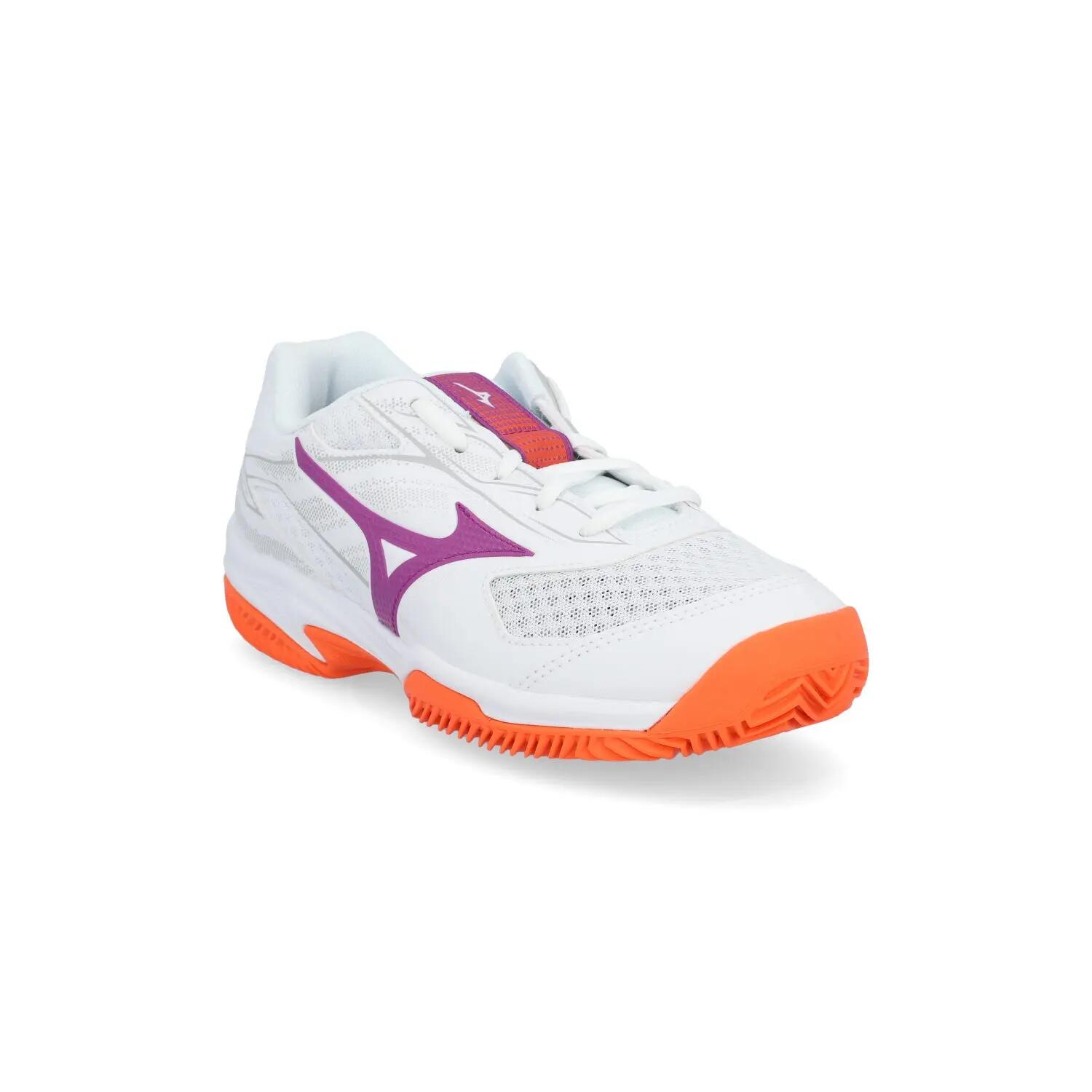 Mizuno Break Shot 5 Clay 61gc2526 Weiss/orange/flieder Damen 2/6
