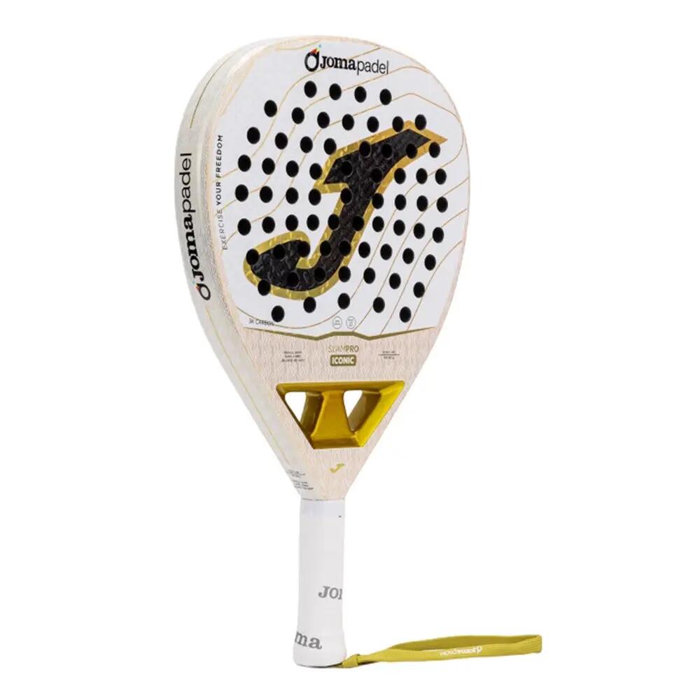 Padelracket - Padel - Unisex - Power en spin - Slam Pro Iconic - wit/goud 2/5