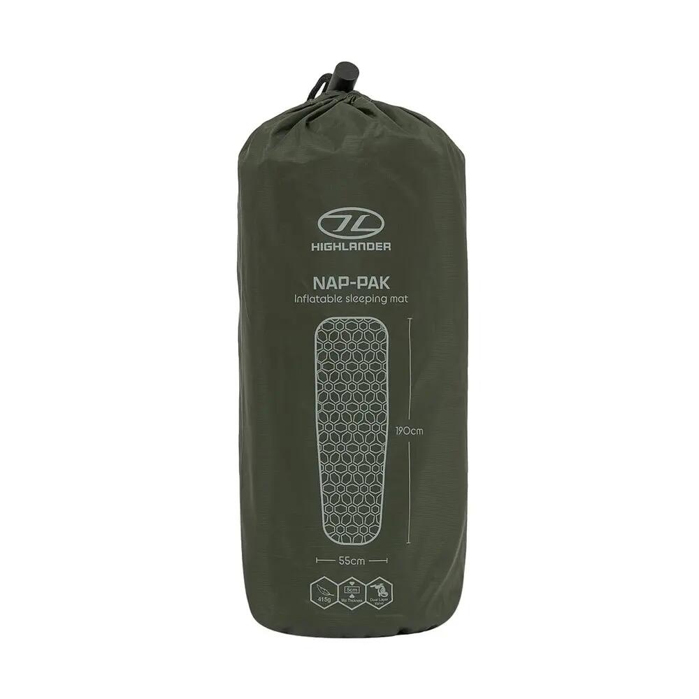Highlander NAP-PAK Inflatable Sleeping Mat – Lichtgewicht & compact - HIGHLANDER 3/5