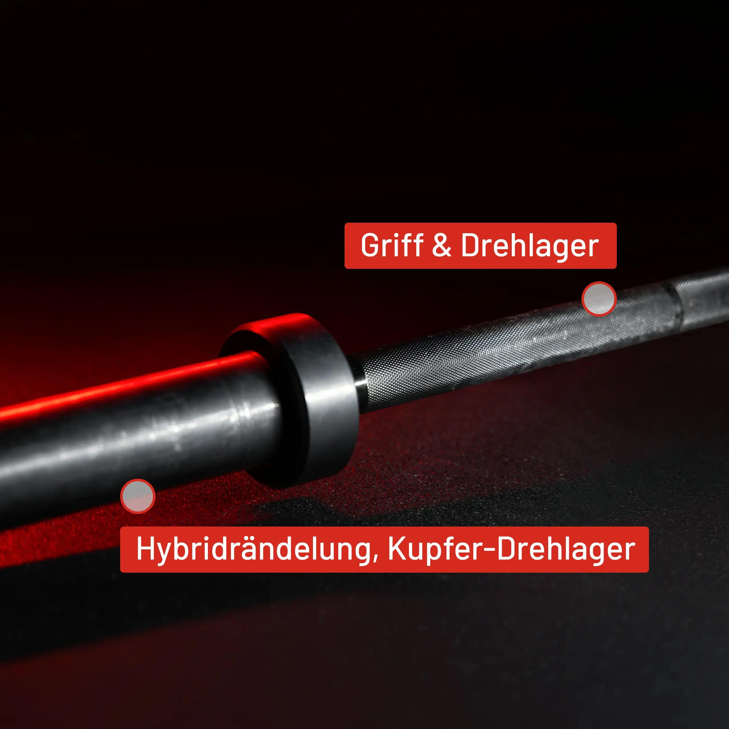 Olympische Halterstangen Rood 220 cm 5/7