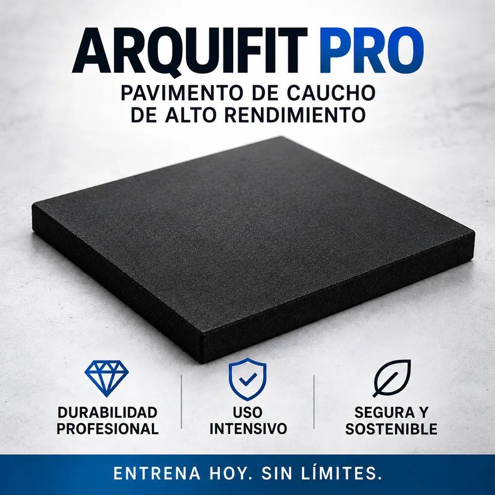ArquiFit Pro Placas de Borracha Pack 24. 1x1mx20mm Não Tóxico, ECO 1/12