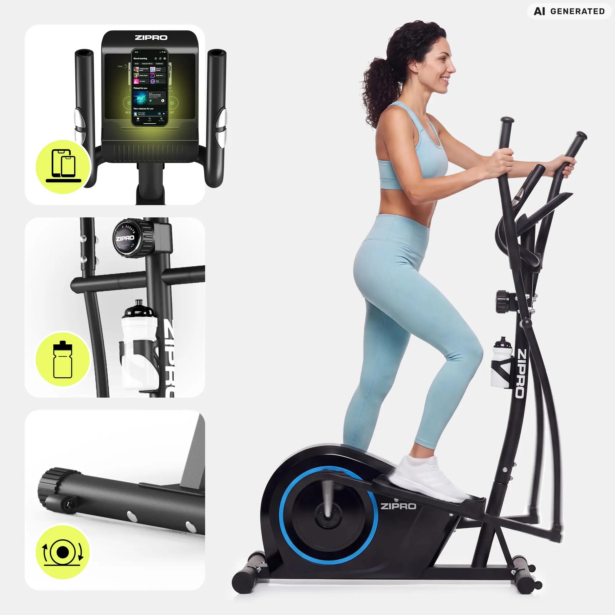 Magnetický eliptický trenažér ZIPRO Burn na fitness a kardio 8/14