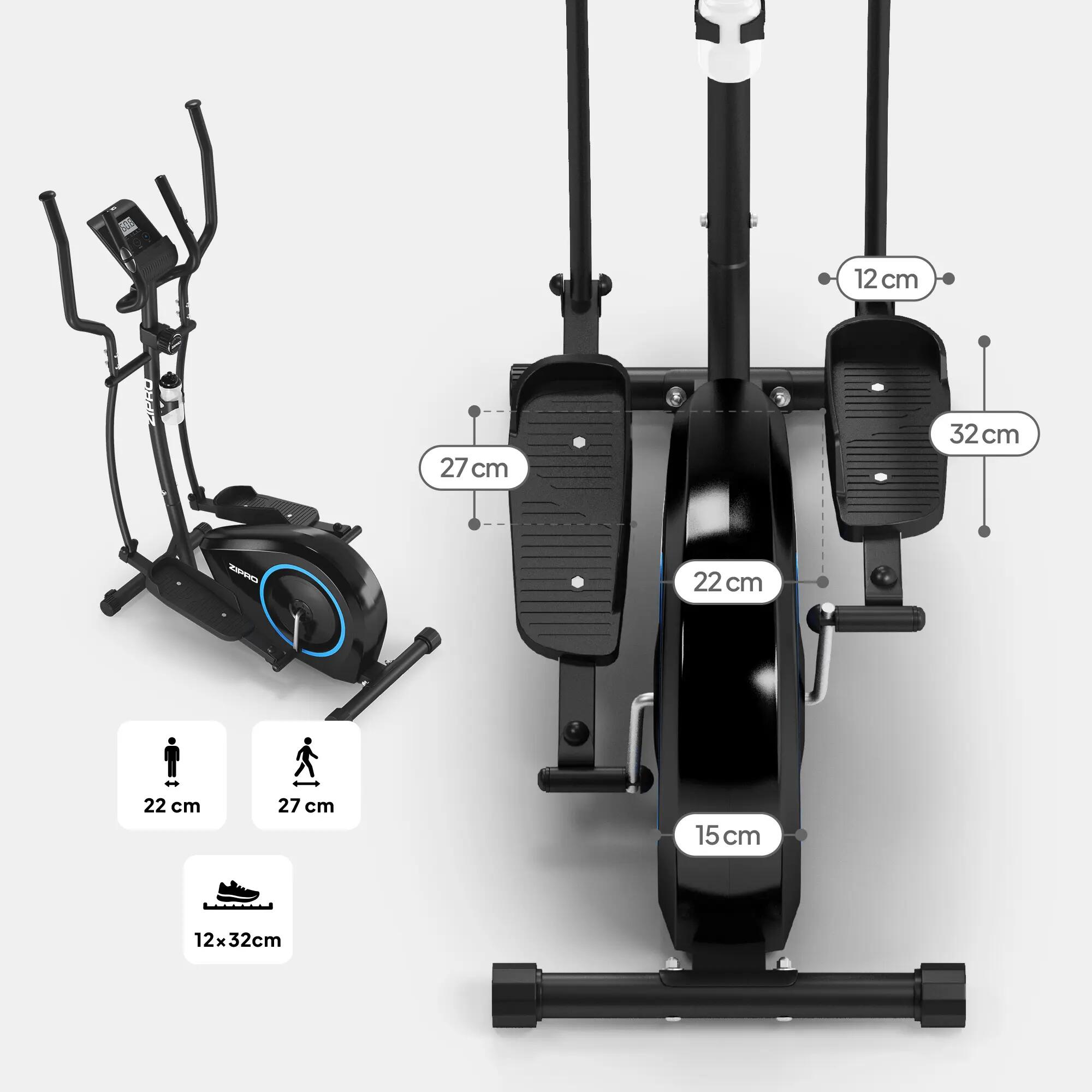 Magnetický eliptický trenažér ZIPRO Burn na fitness a kardio 5/14