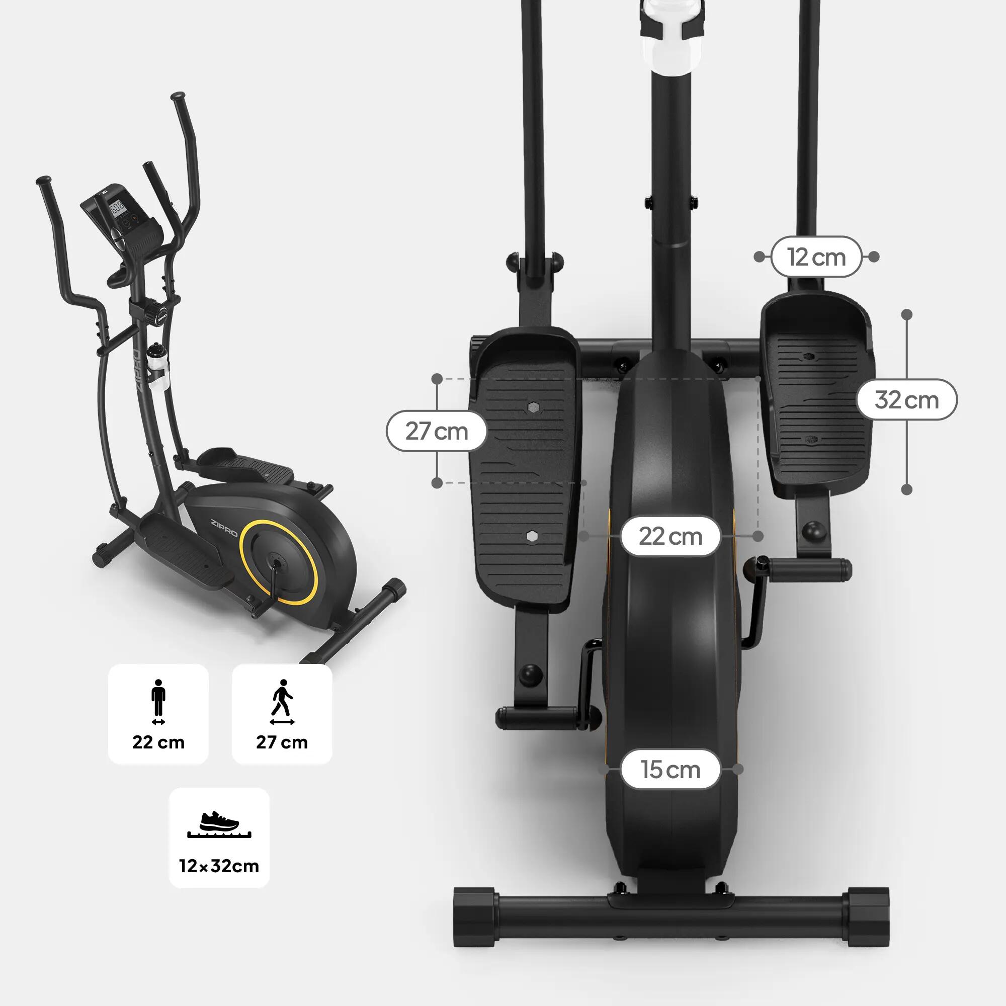 Magnetický eliptický trenažér ZIPRO Burn Gold na fitness a kardio 4/13