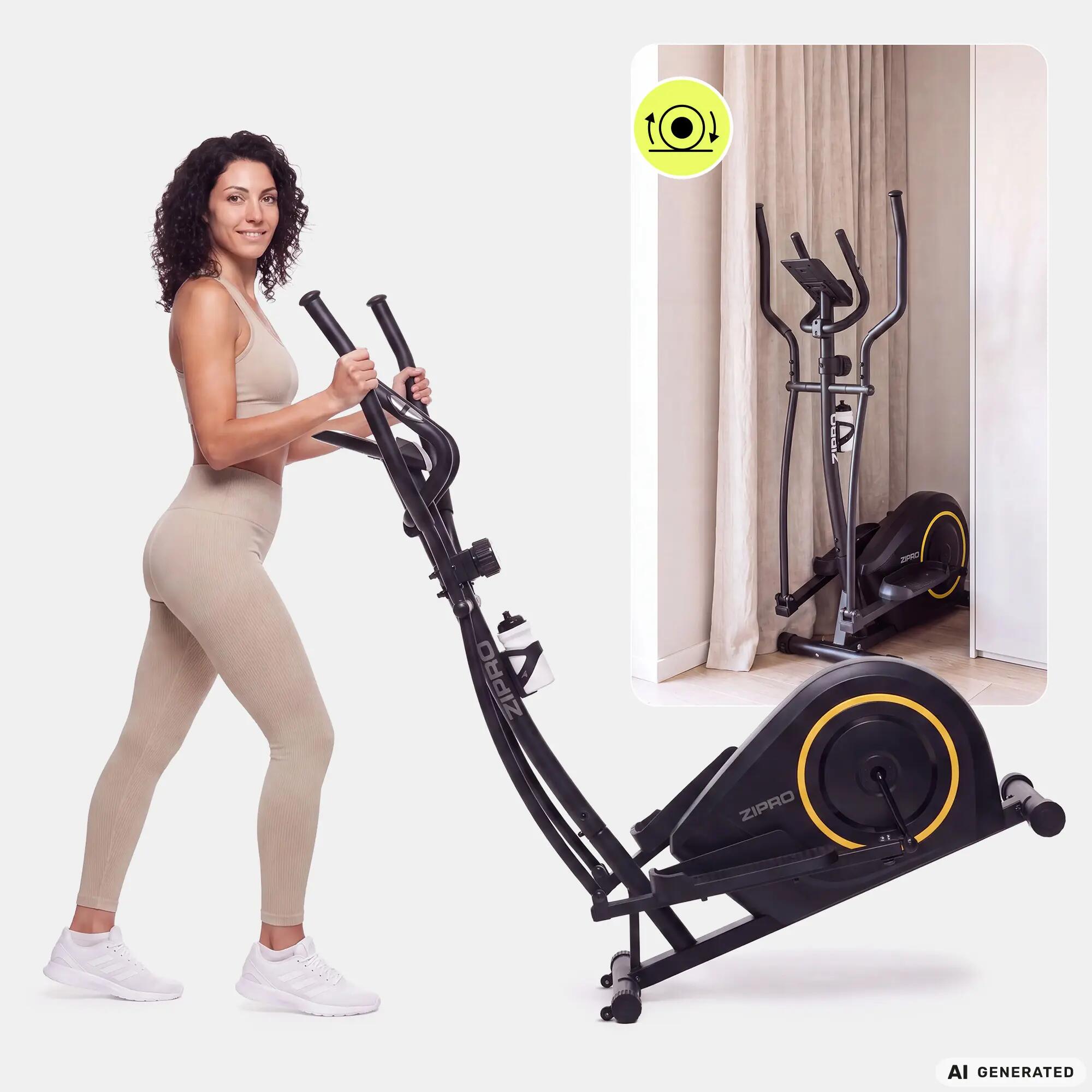Magnetický eliptický trenažér ZIPRO Burn Gold na fitness a kardio 2/13