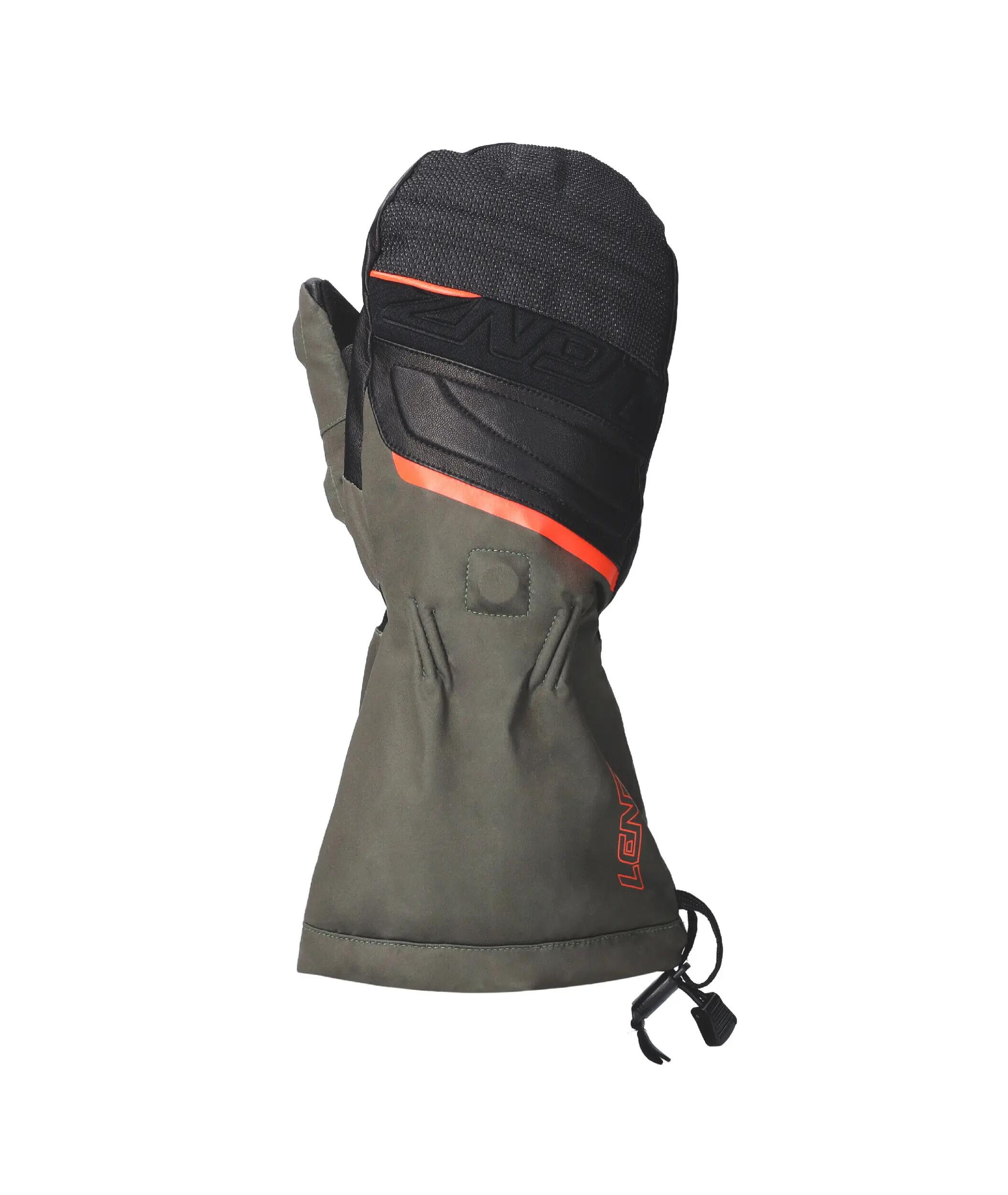 Lenz Heat Glove 1.0 Fingercap Hunting Mitten Black/Green 2/7