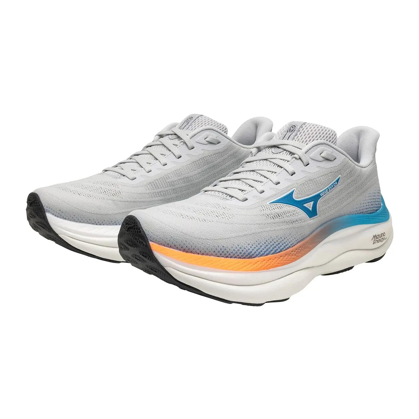 Buty biegowe Mizuno Wave Sky 9 Kolor Cloudscape/Bleu Bijou/Orange Lava 9/15