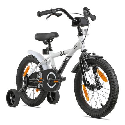 Kinderfiets 16 inch vanaf 4 jaar, terugtraprem + zijwielen – HAWK