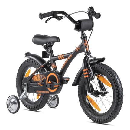 Vélo enfant 14 pouces dès 3 ans, rétropédalage + roulettes – HAWK