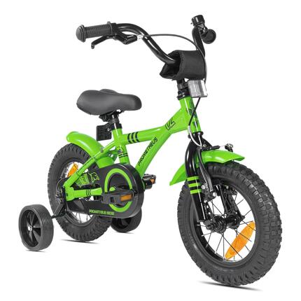 Vélo enfant 12 pouces dès 3 ans, rétropédalage + roulettes – HAWK