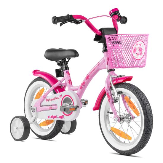 Vélo enfant 14 pouces dès 3 ans, rétropédalage + roulettes – HAWK